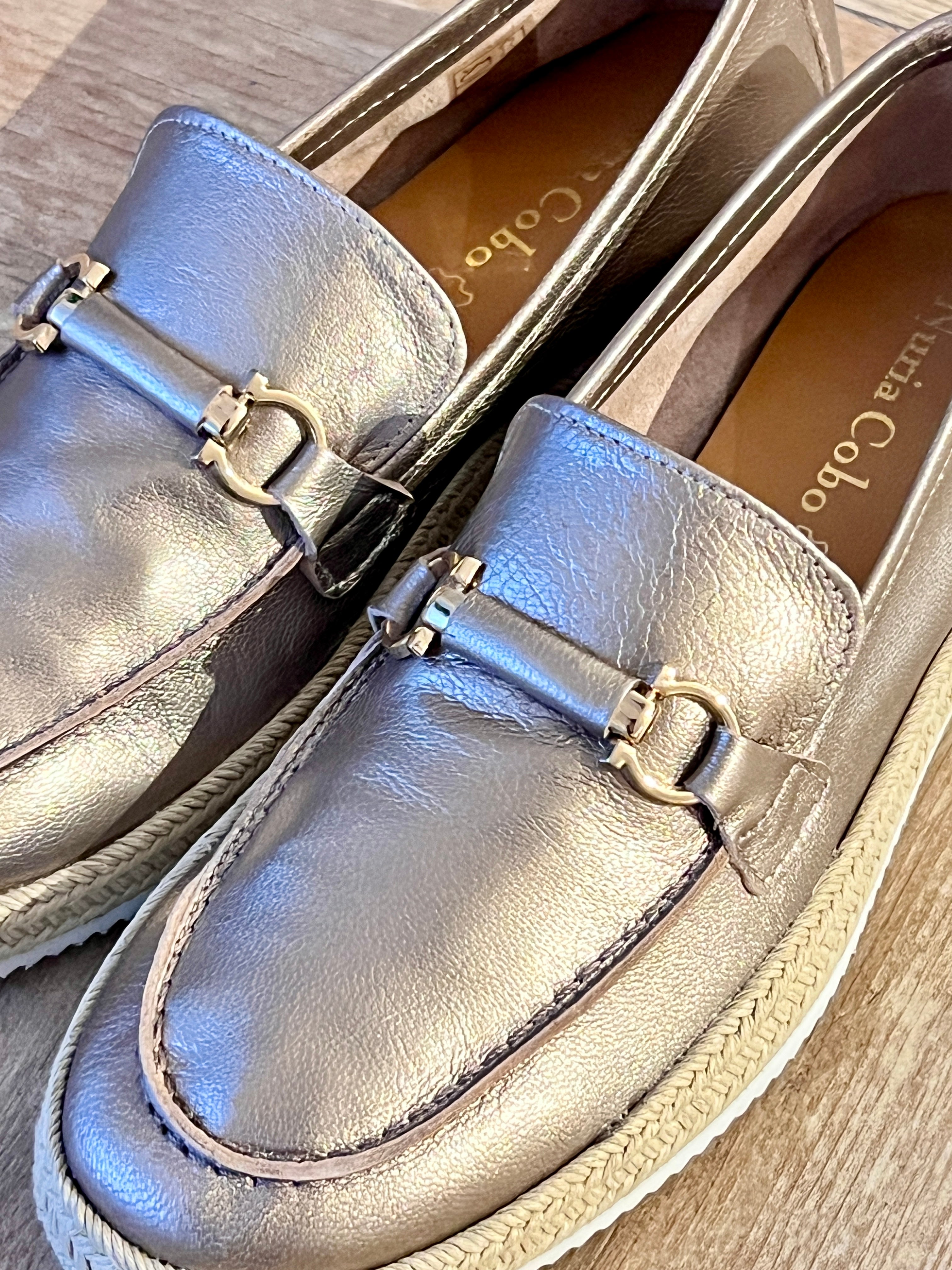 Mocasin soft metalizado