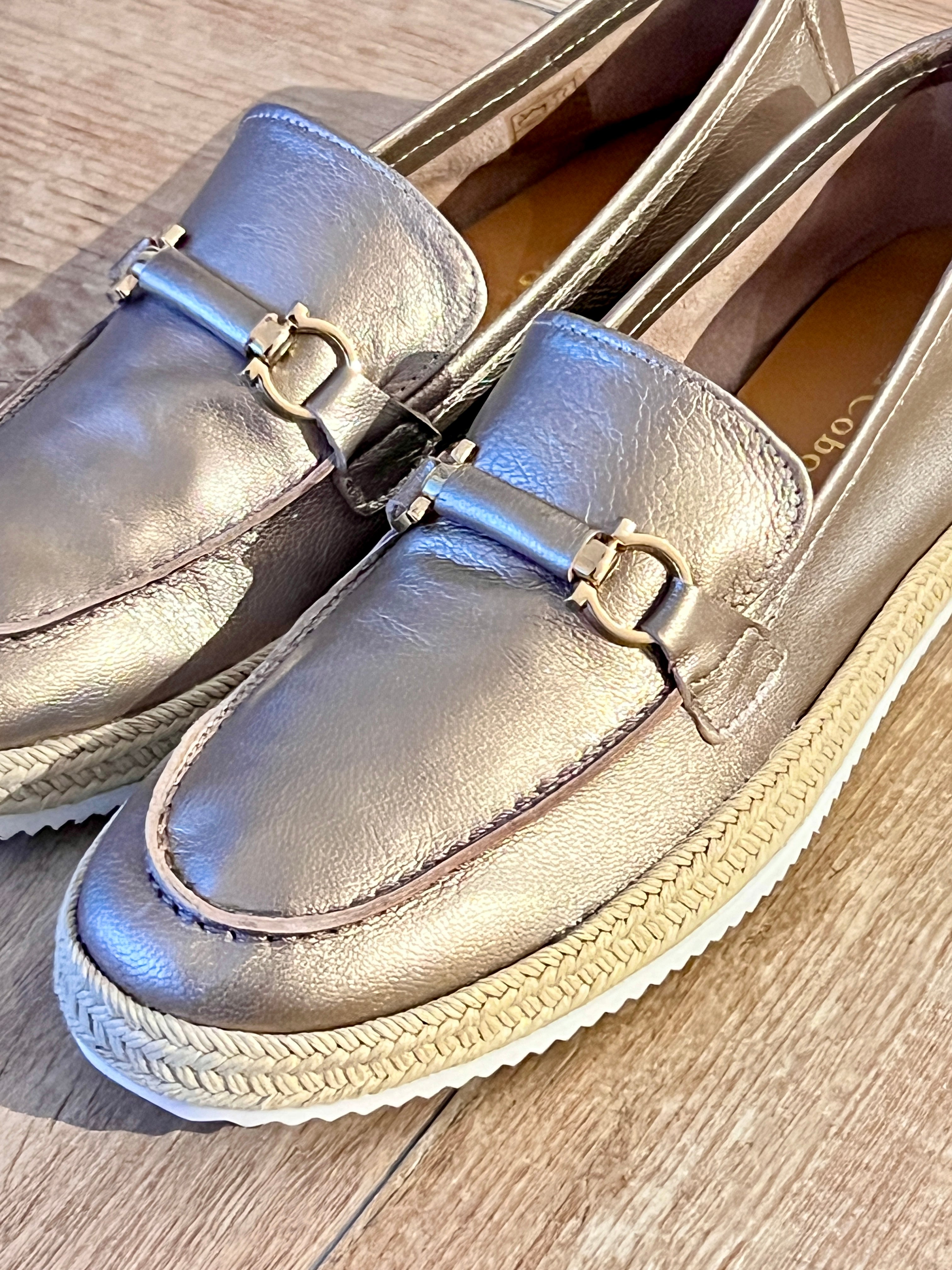 Mocasin soft metalizado