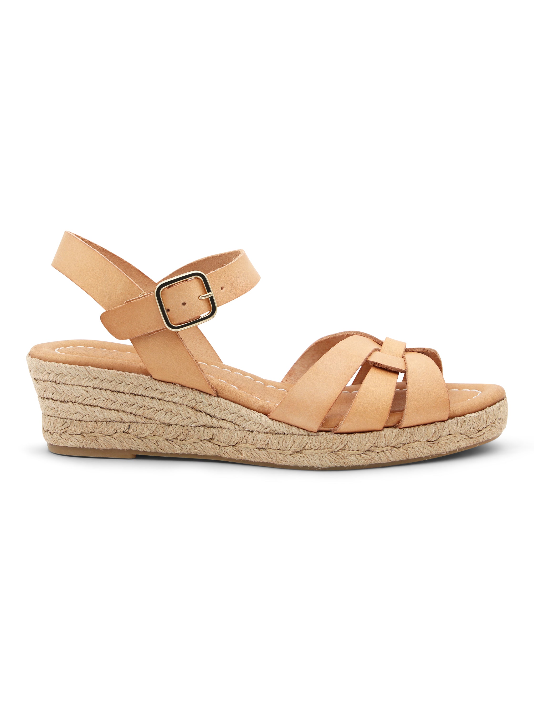 Sandalia cuña natural chic