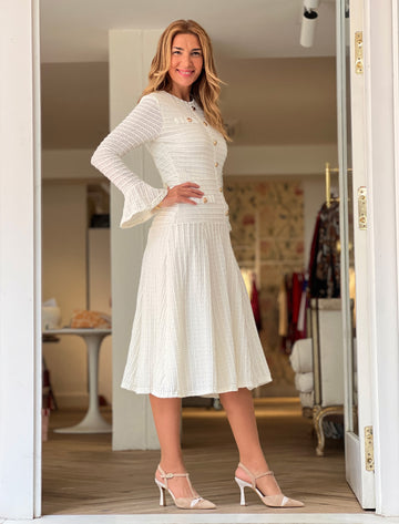 Vestido muy chic Coco beige