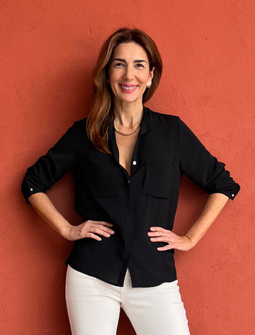Camisa fluida Nati negro