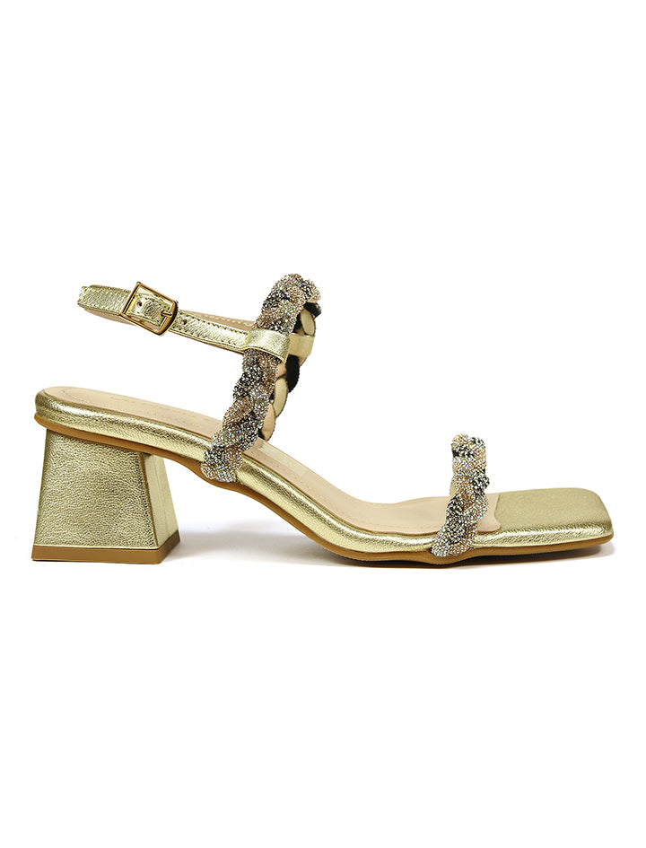 Gold Sapphires Sandal