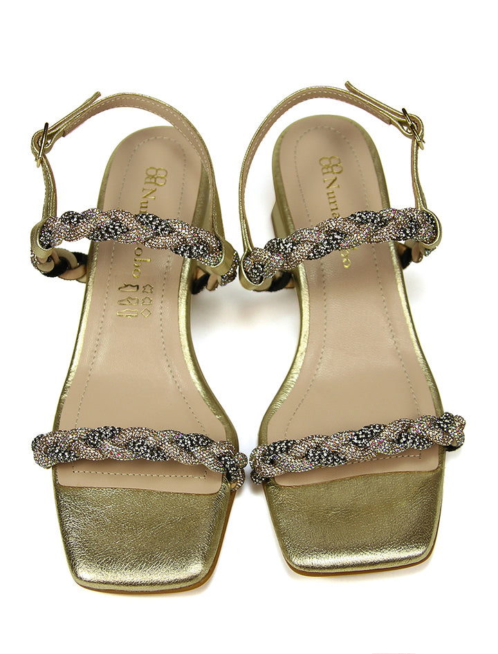 Gold Sapphires Sandal