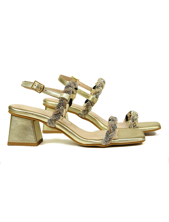 Gold Sapphires Sandal