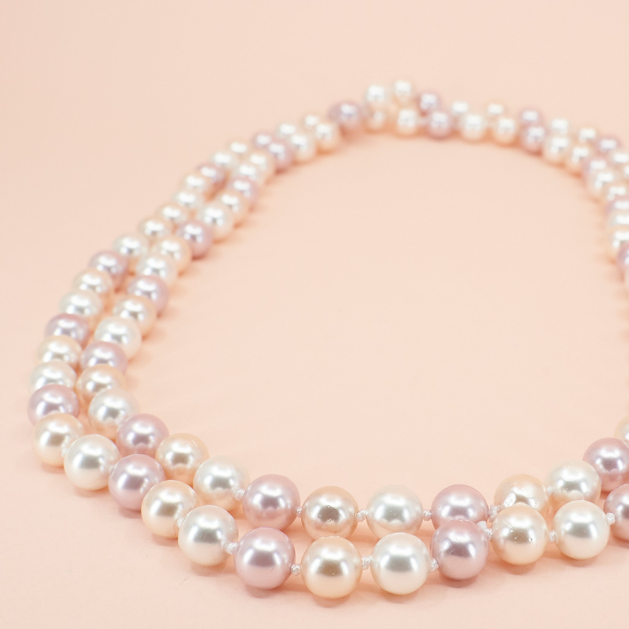 COLLAR PEARLS ROSADAS