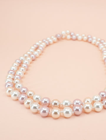 COLLAR PEARLS ROSADAS