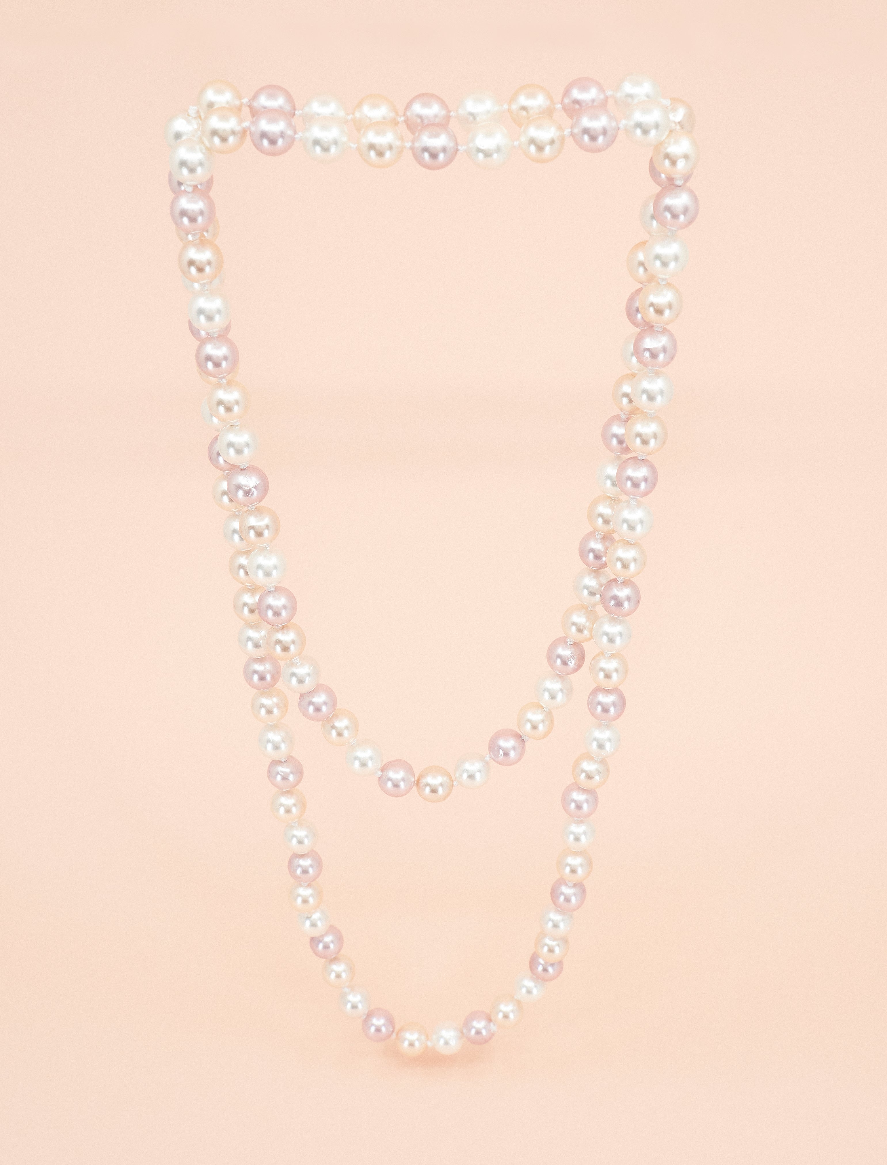 COLLAR PEARLS ROSADAS