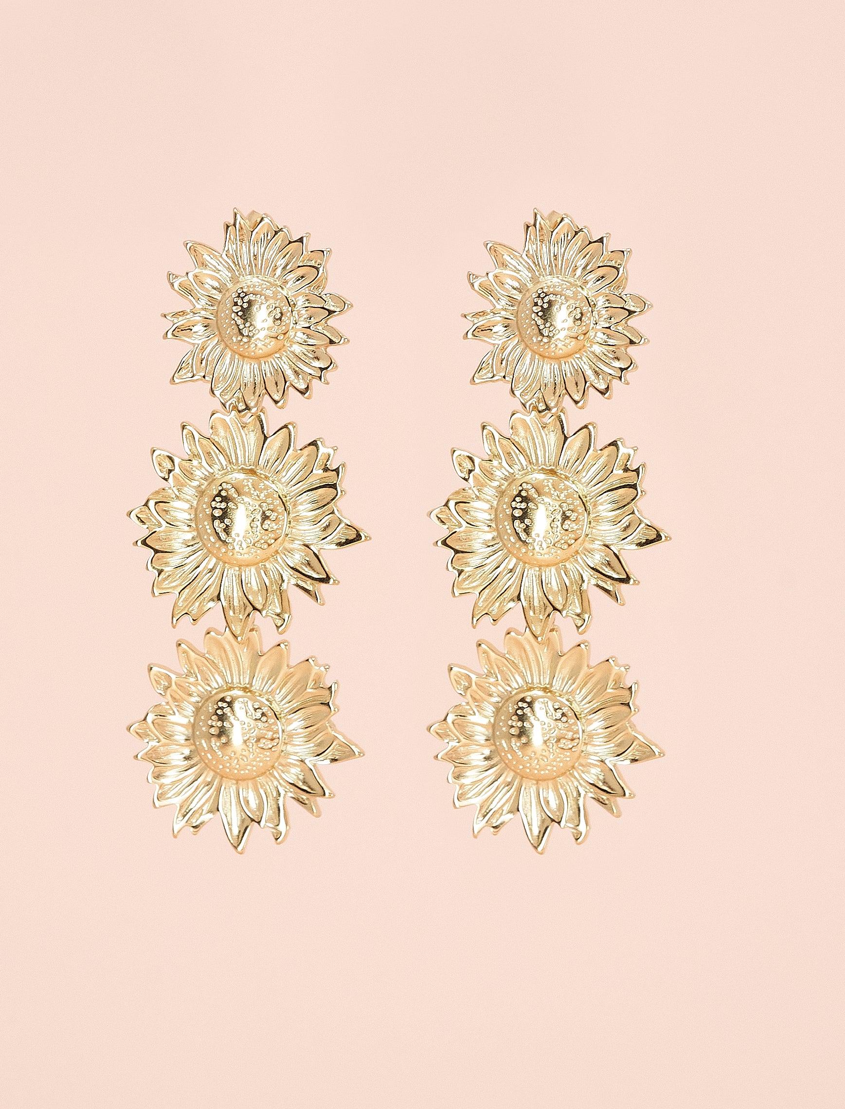 PENDIENTES GIRASOL