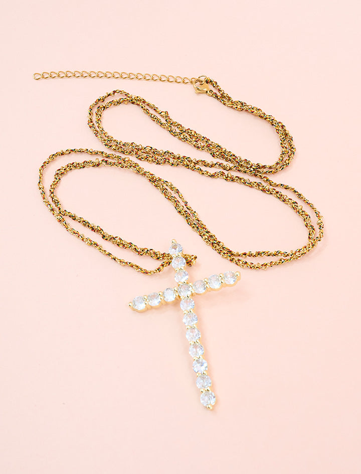 Collar cruz amor