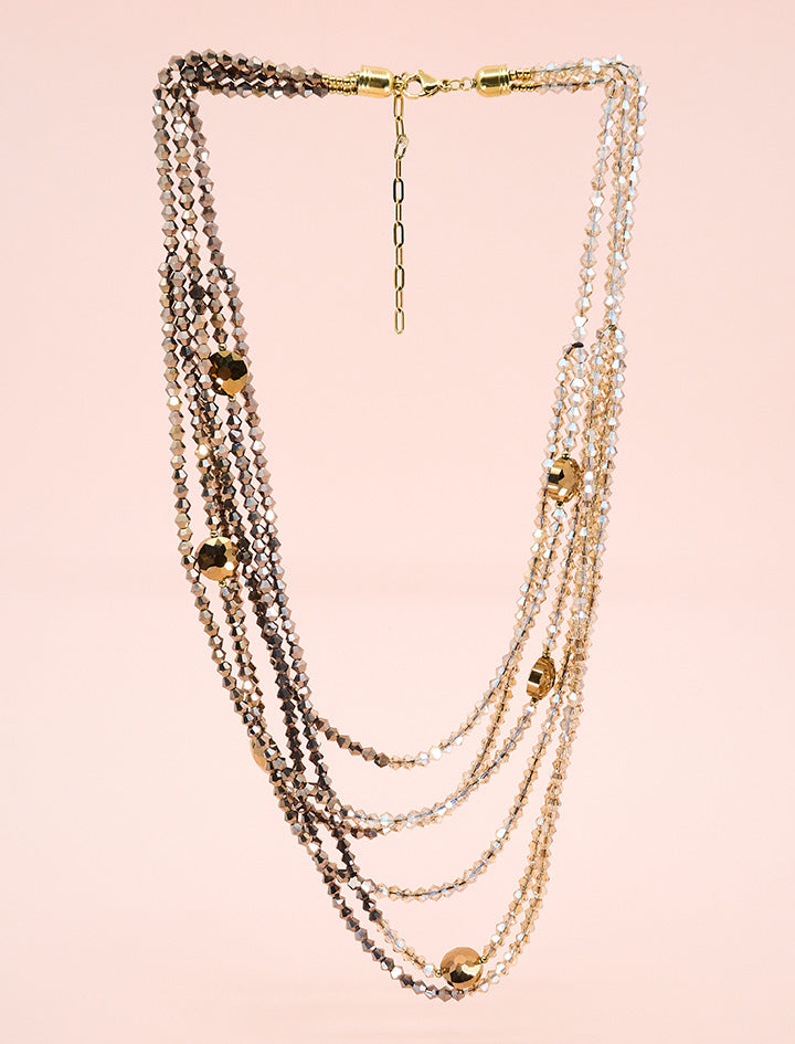 Collar esmeralda tostado