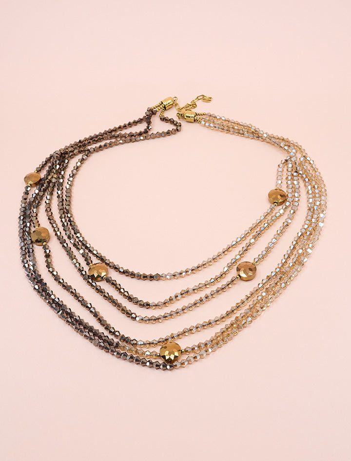Collar esmeralda tostado