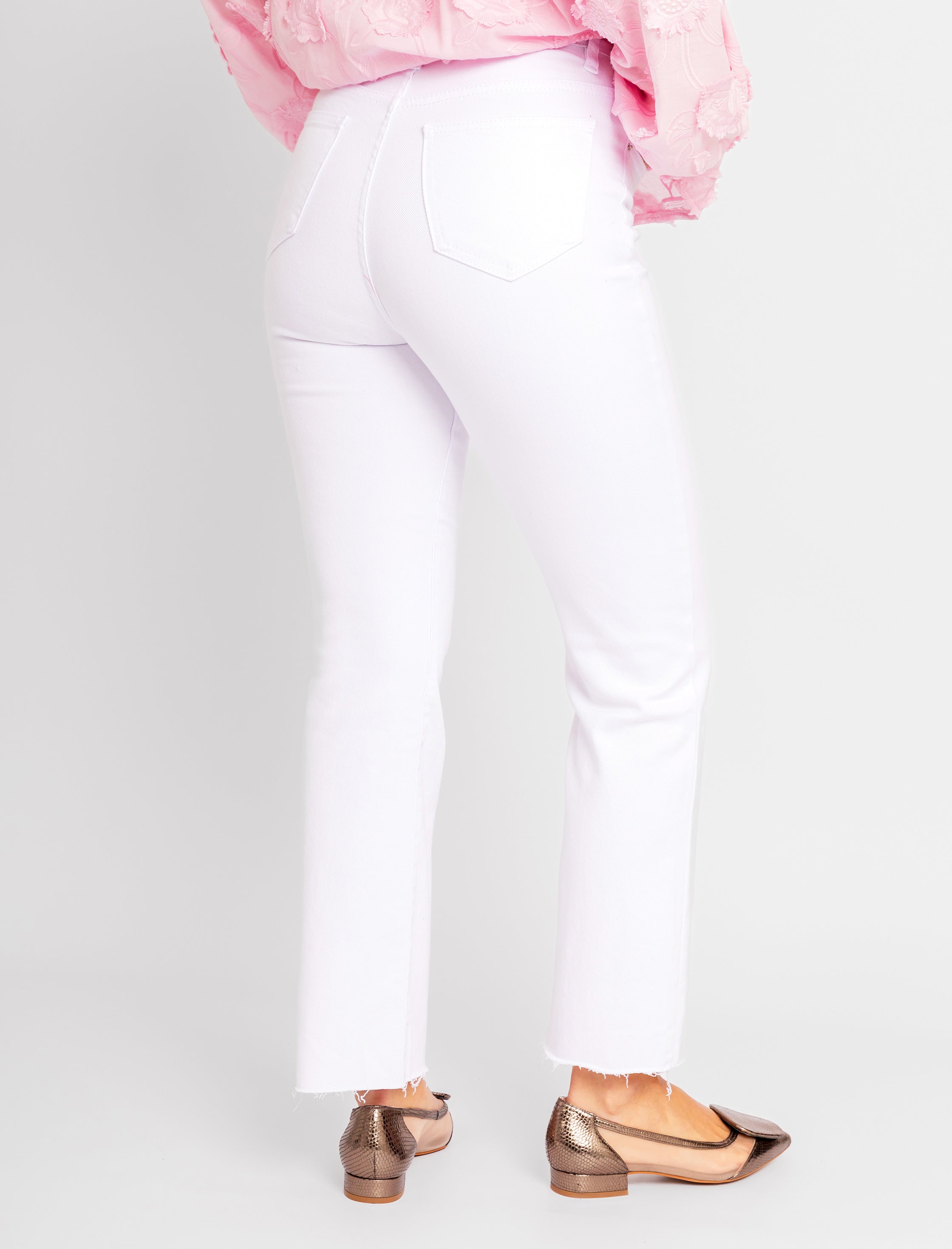 Jeans flare bonito blanco ÚLTIMA XS-M-L