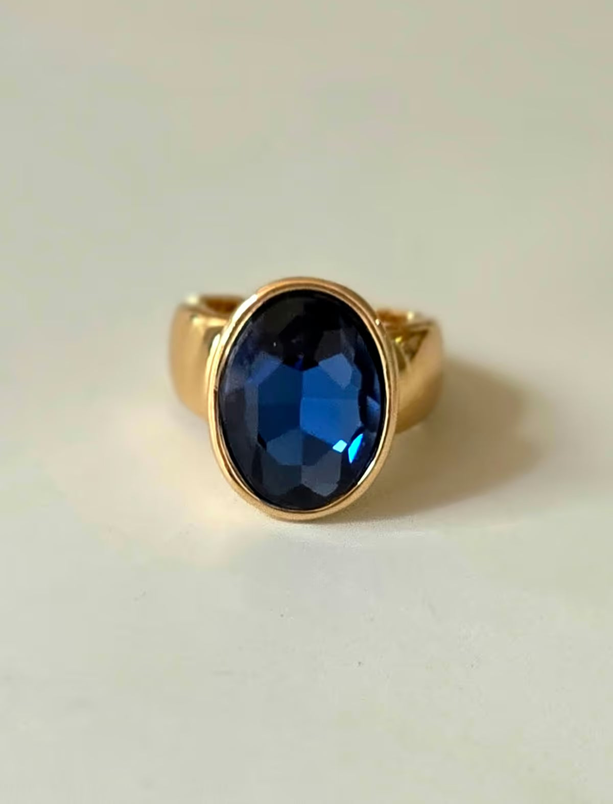 Anillo Zafiro azul