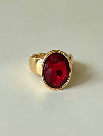 Anillo Zafiro rojo