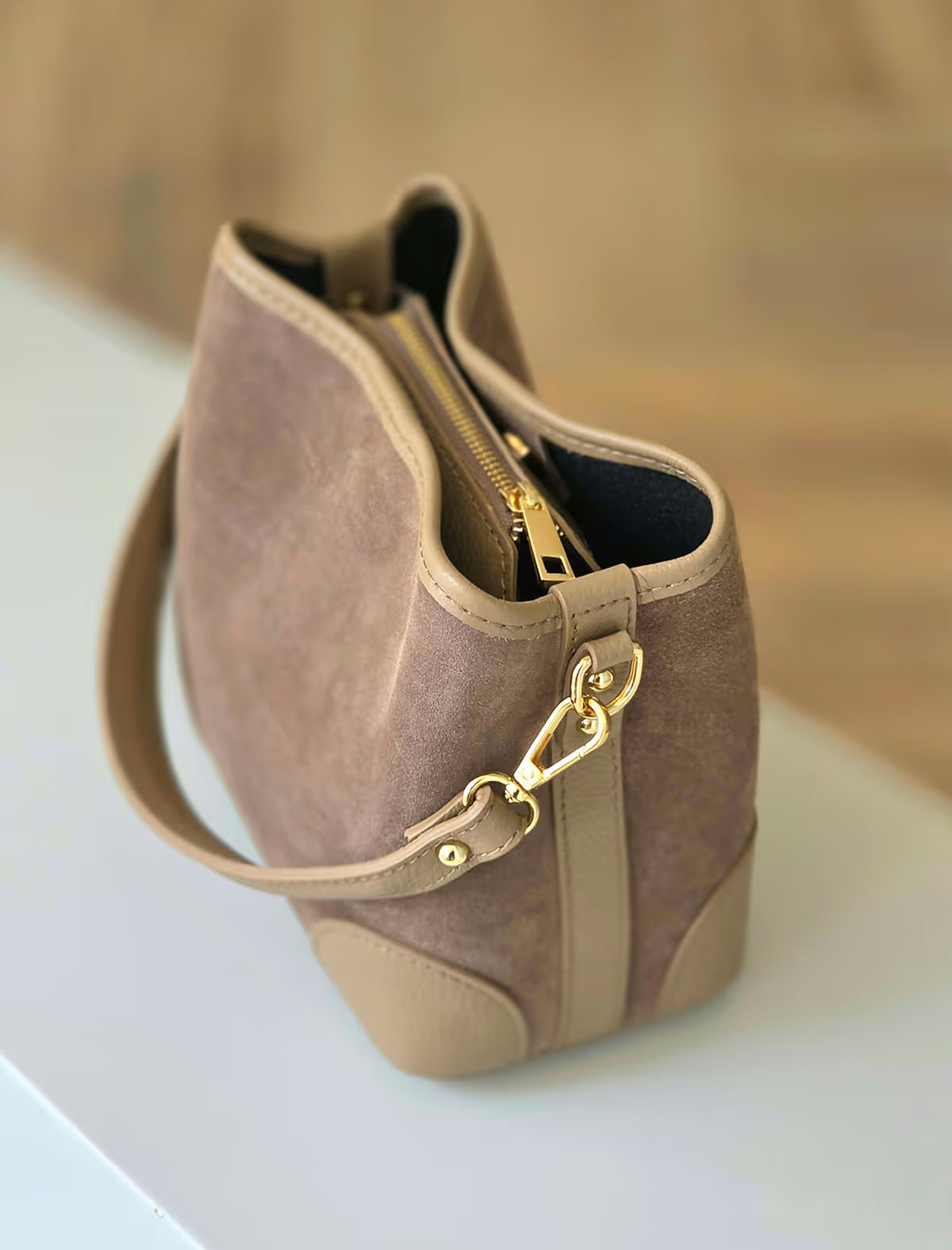 Bolso visón bombonera très chic