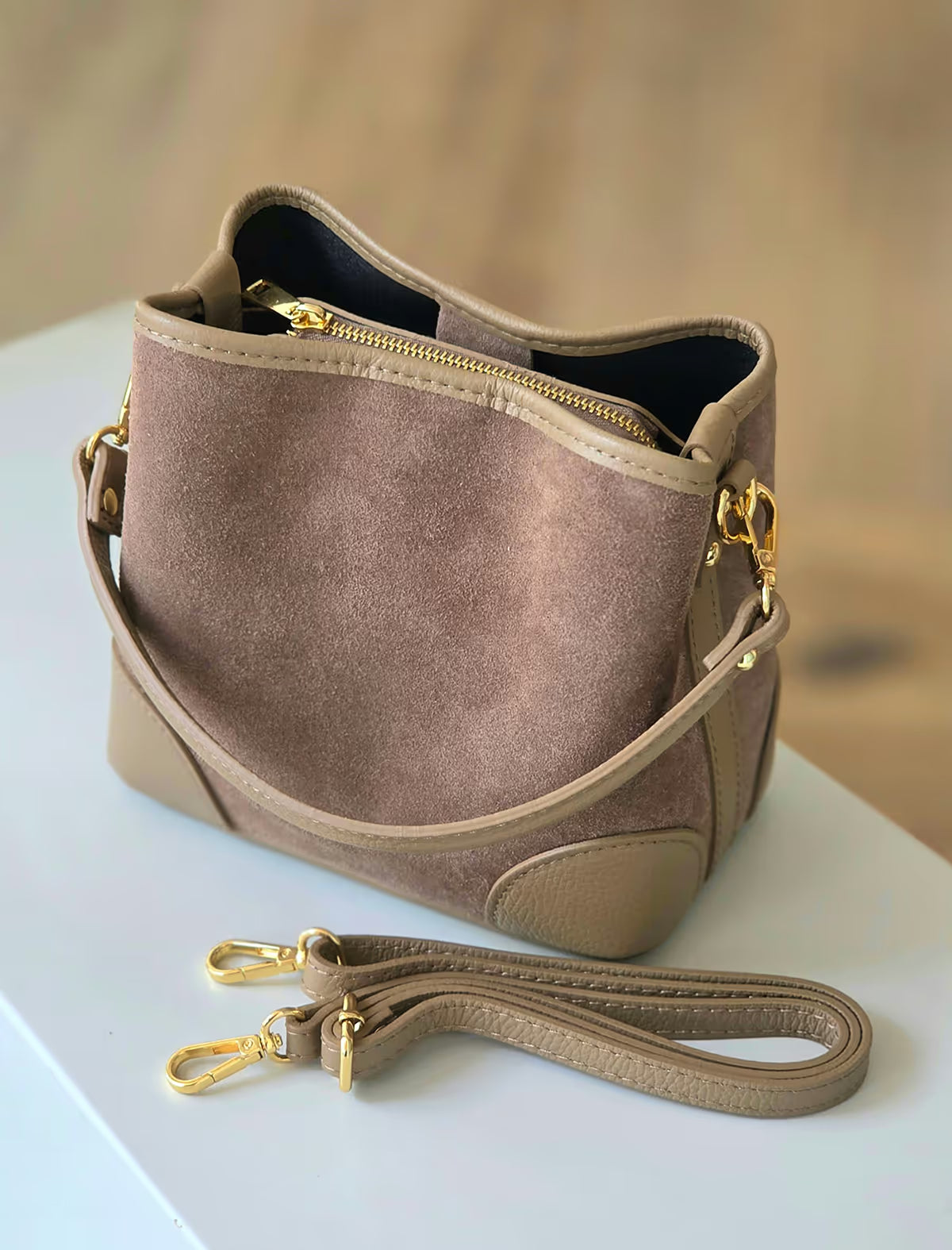 Bolso visón bombonera très chic