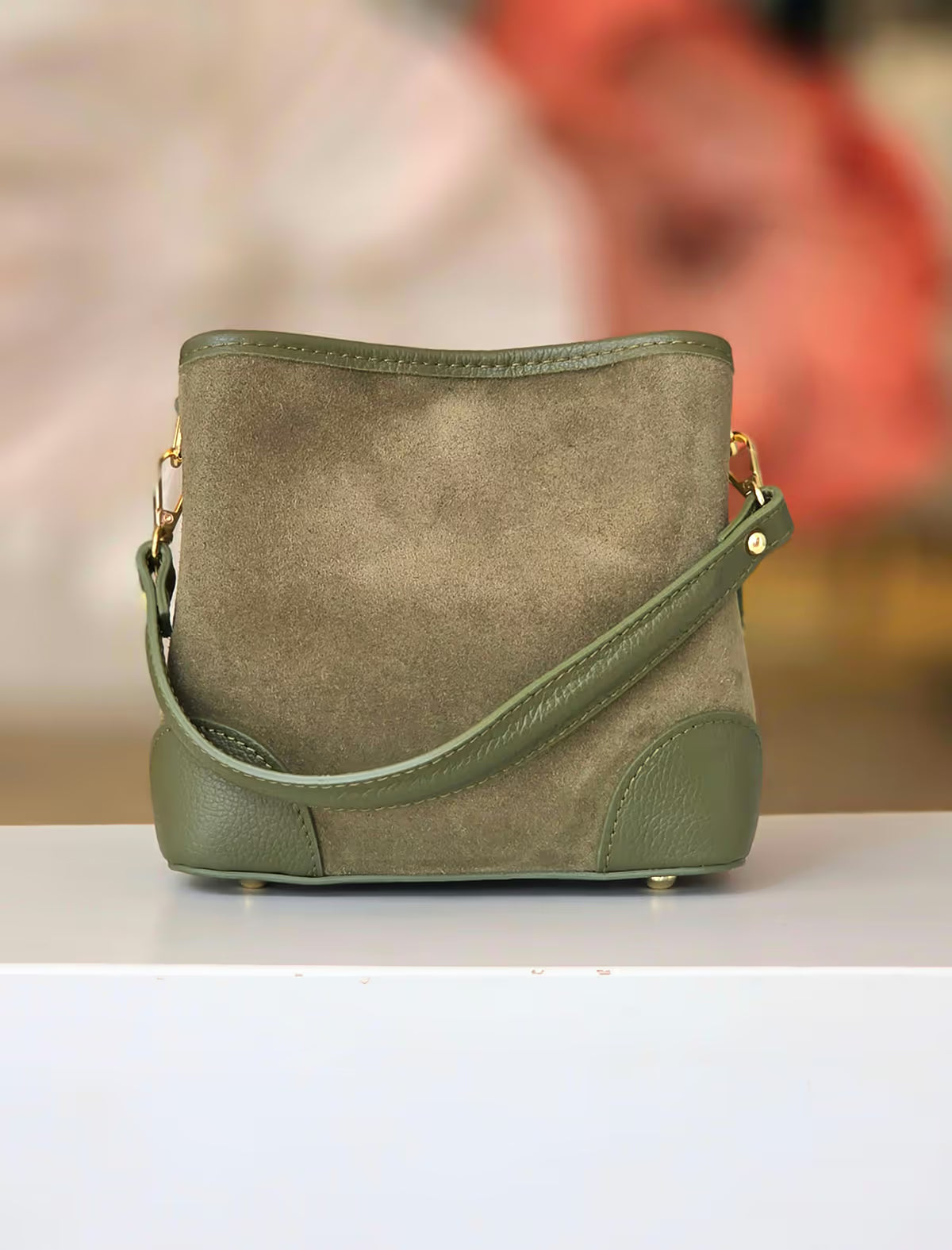 Bolso verde bombonera très chic
