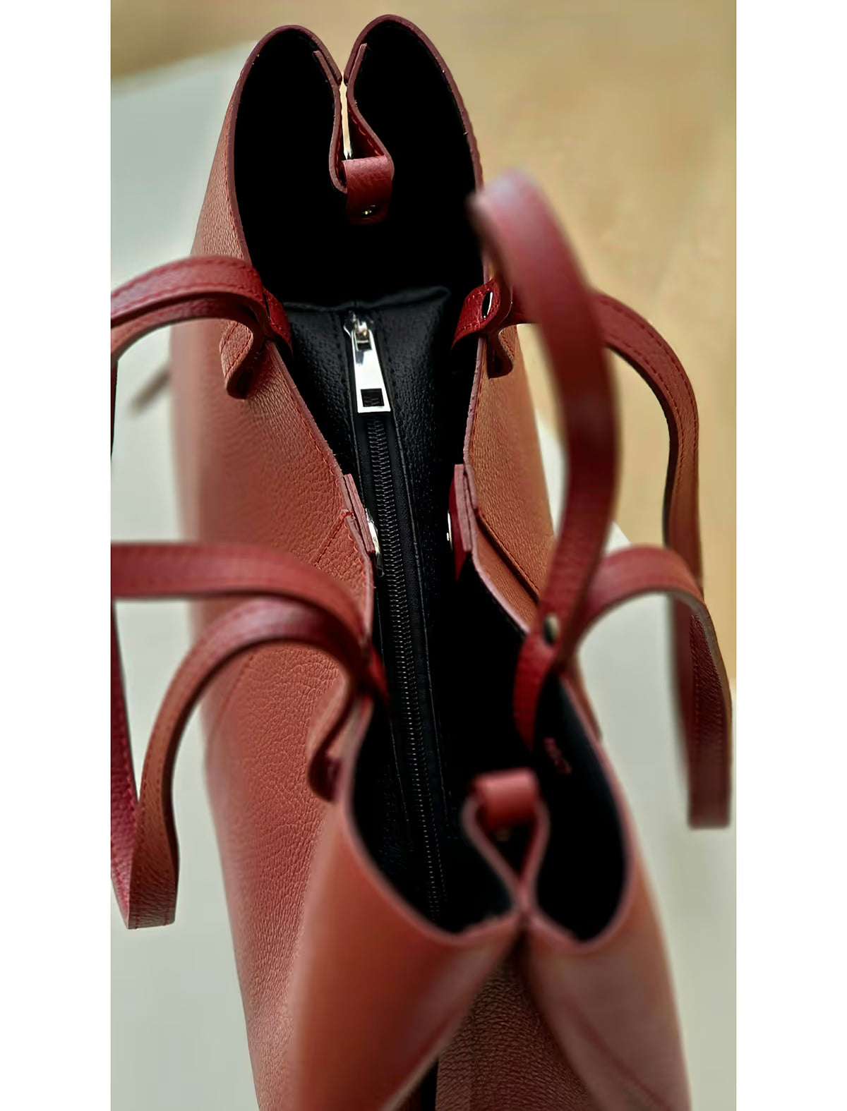 Bolso Shopper burdeos