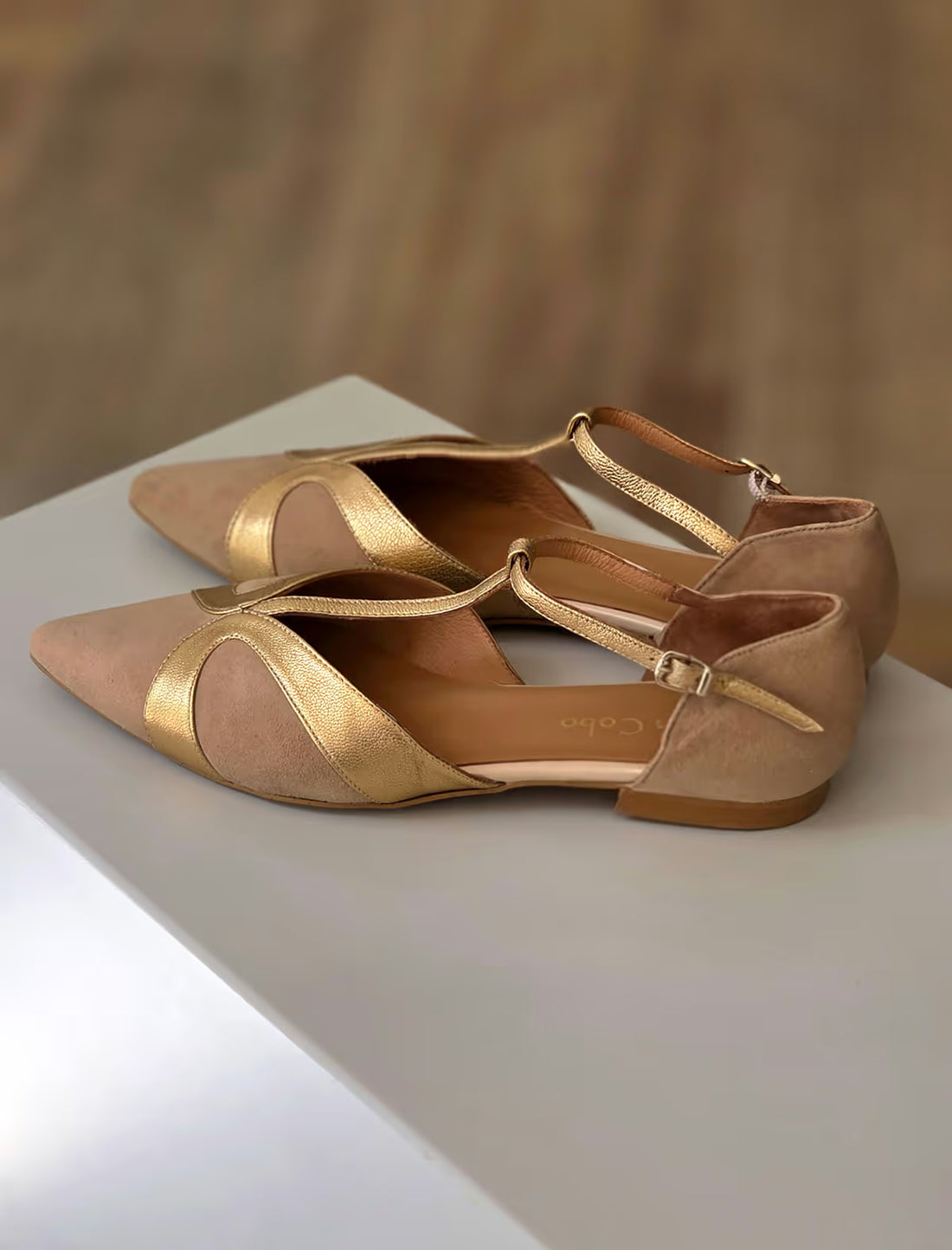Bailarina Camel con pulsera chic