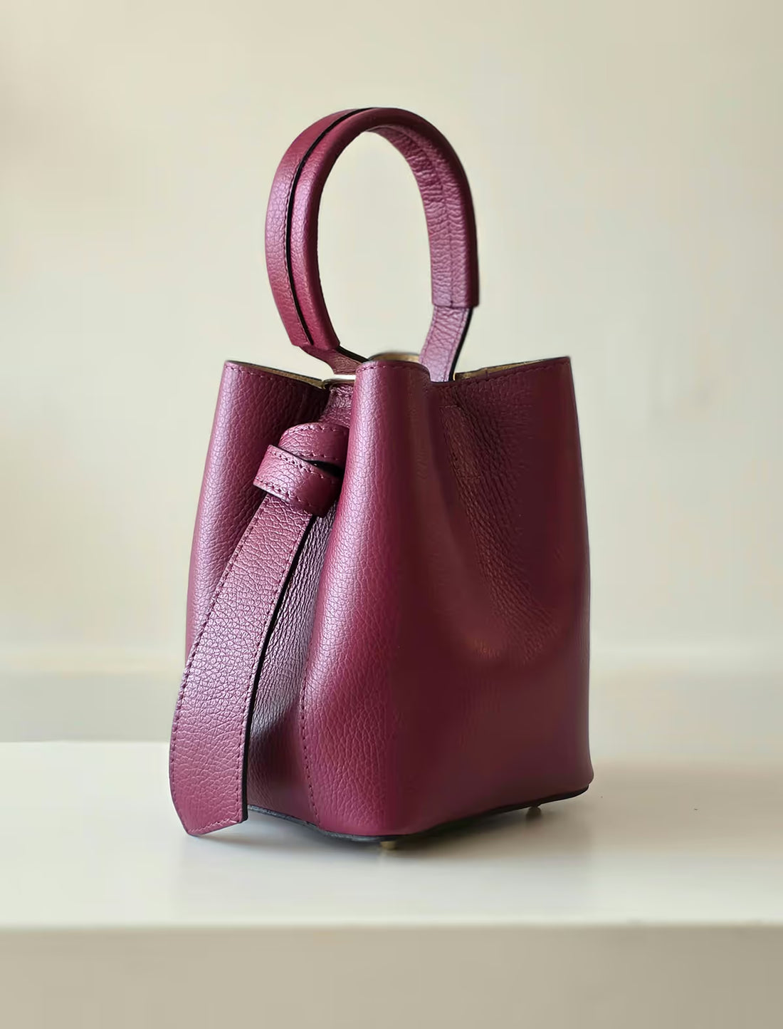 Bolso burdeos bombonera