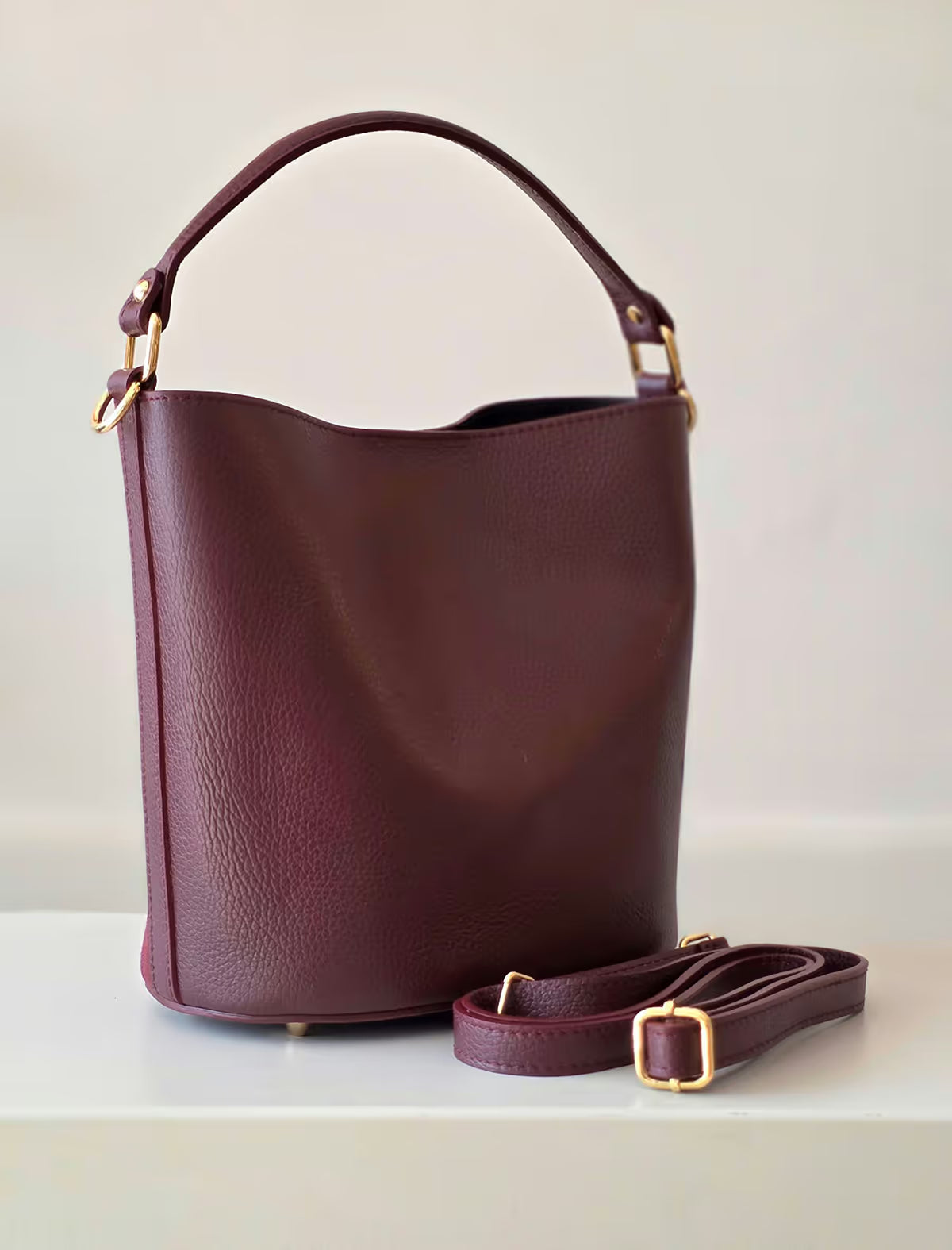 Bolso bombonera Burdeos Carlota