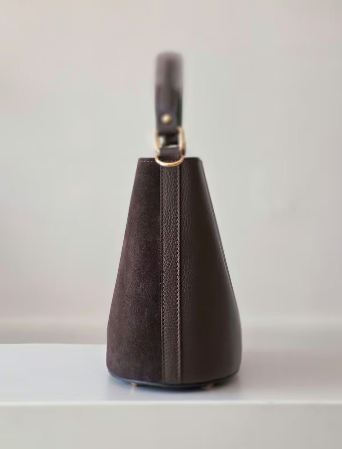 Bolso bombonera marrón chocolate Carlota