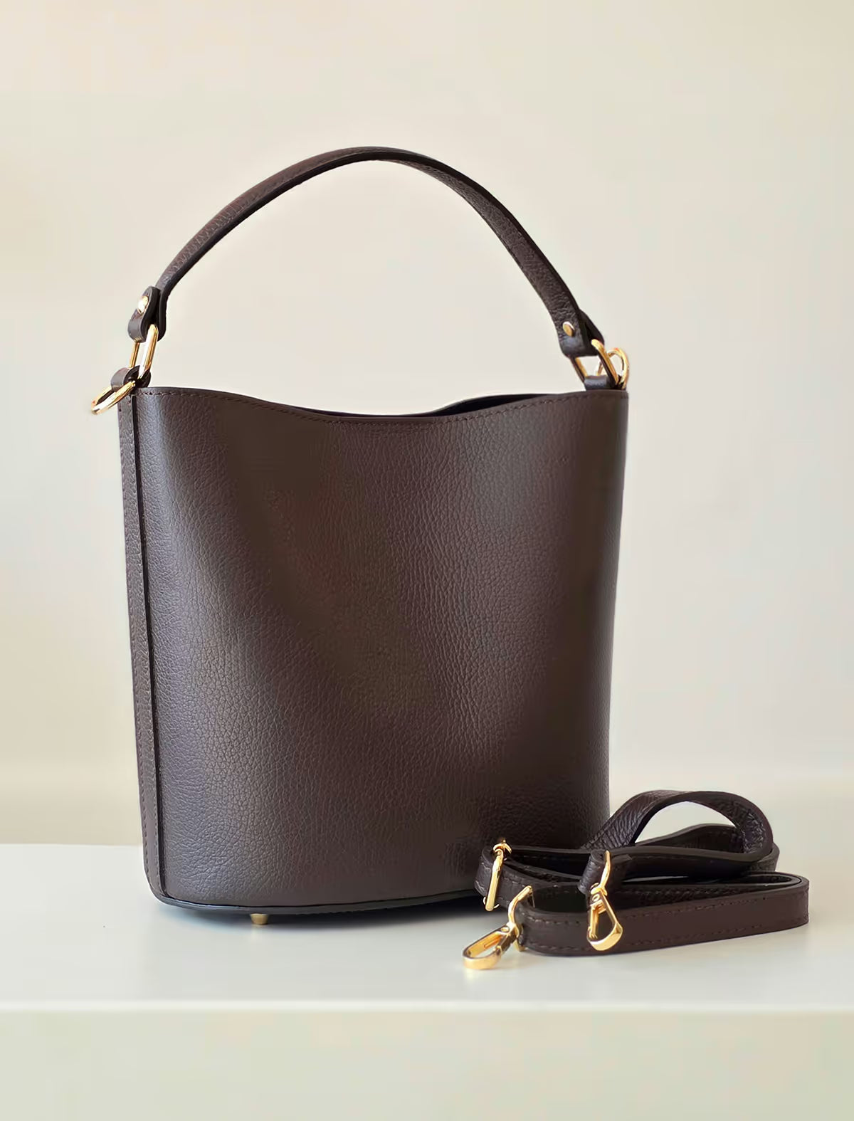 Bolso bombonera marrón chocolate Carlota