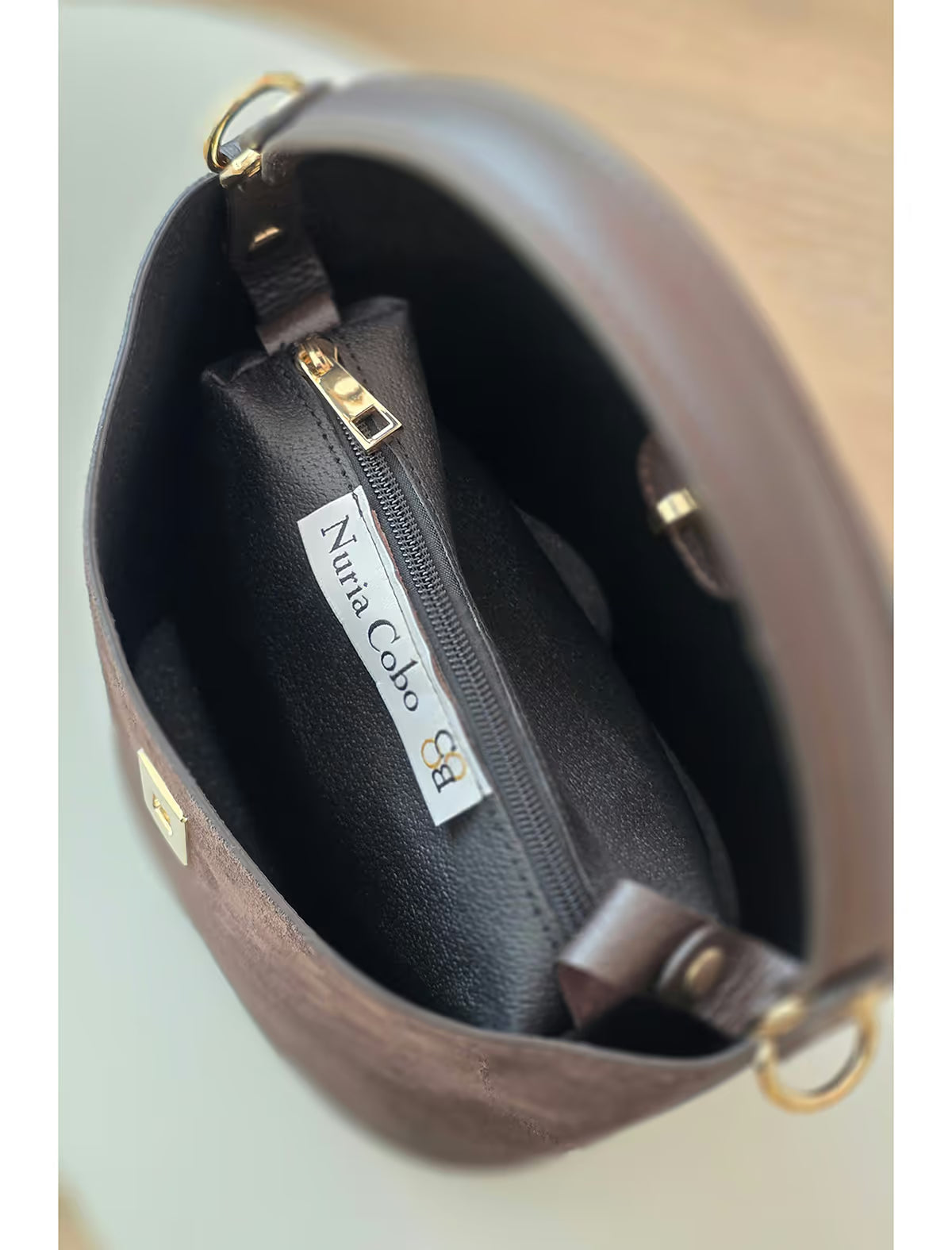 Bolso bombonera marrón chocolate Carlota