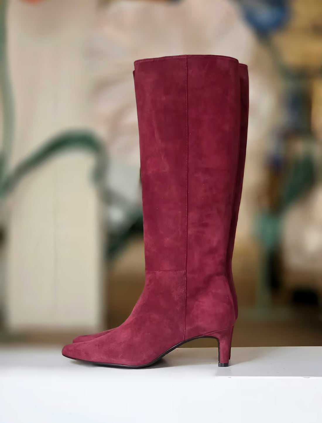 Bota Burdeos con tacón estilazo