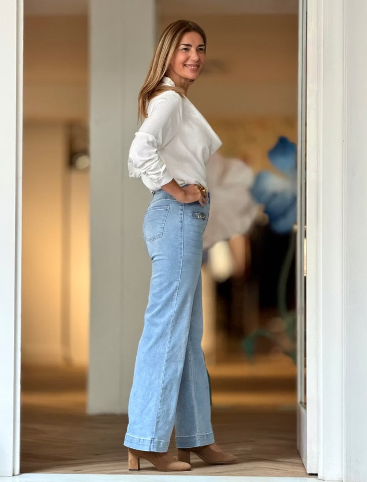 Pantalón vaquero jeans claro especial