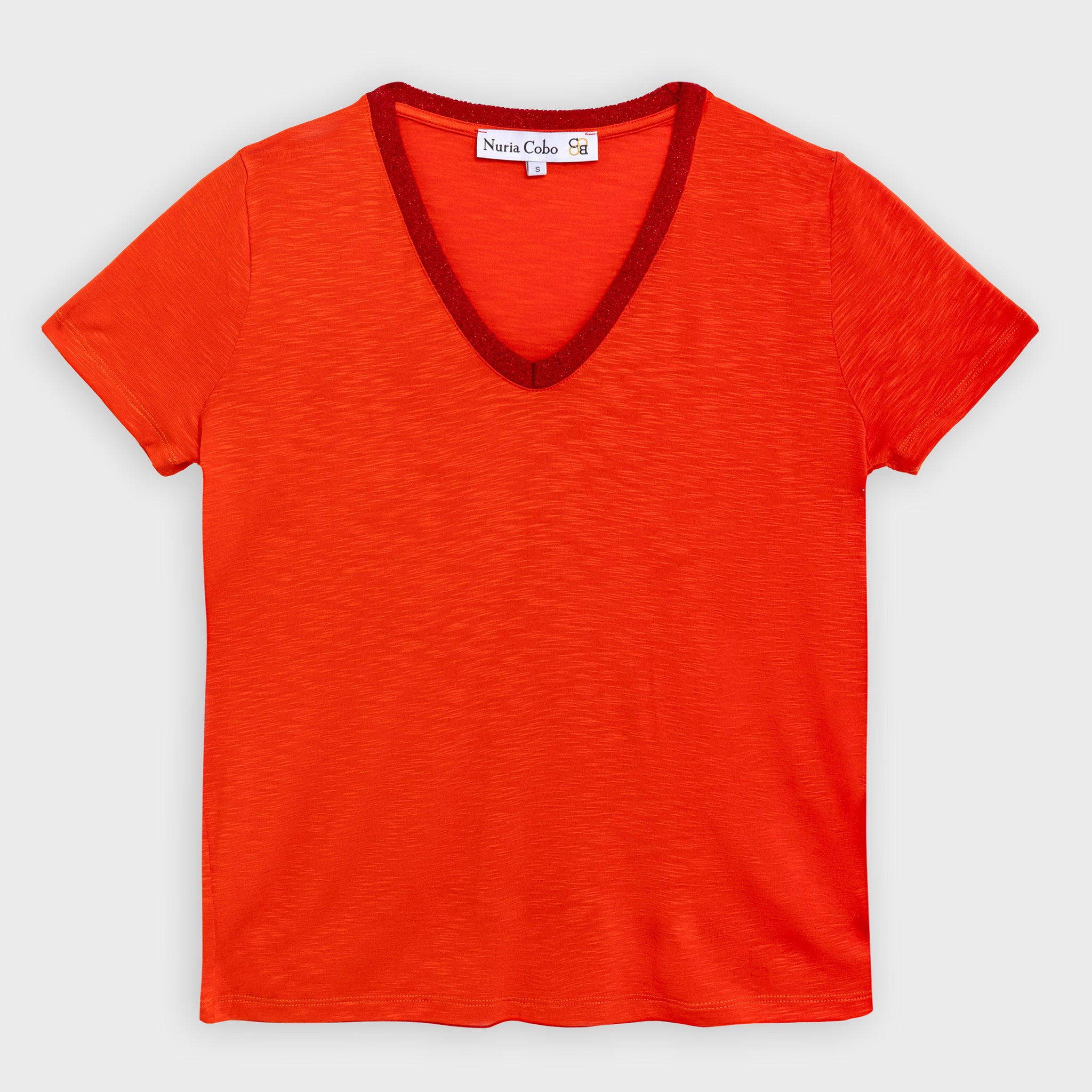 Camiseta muy soft coral