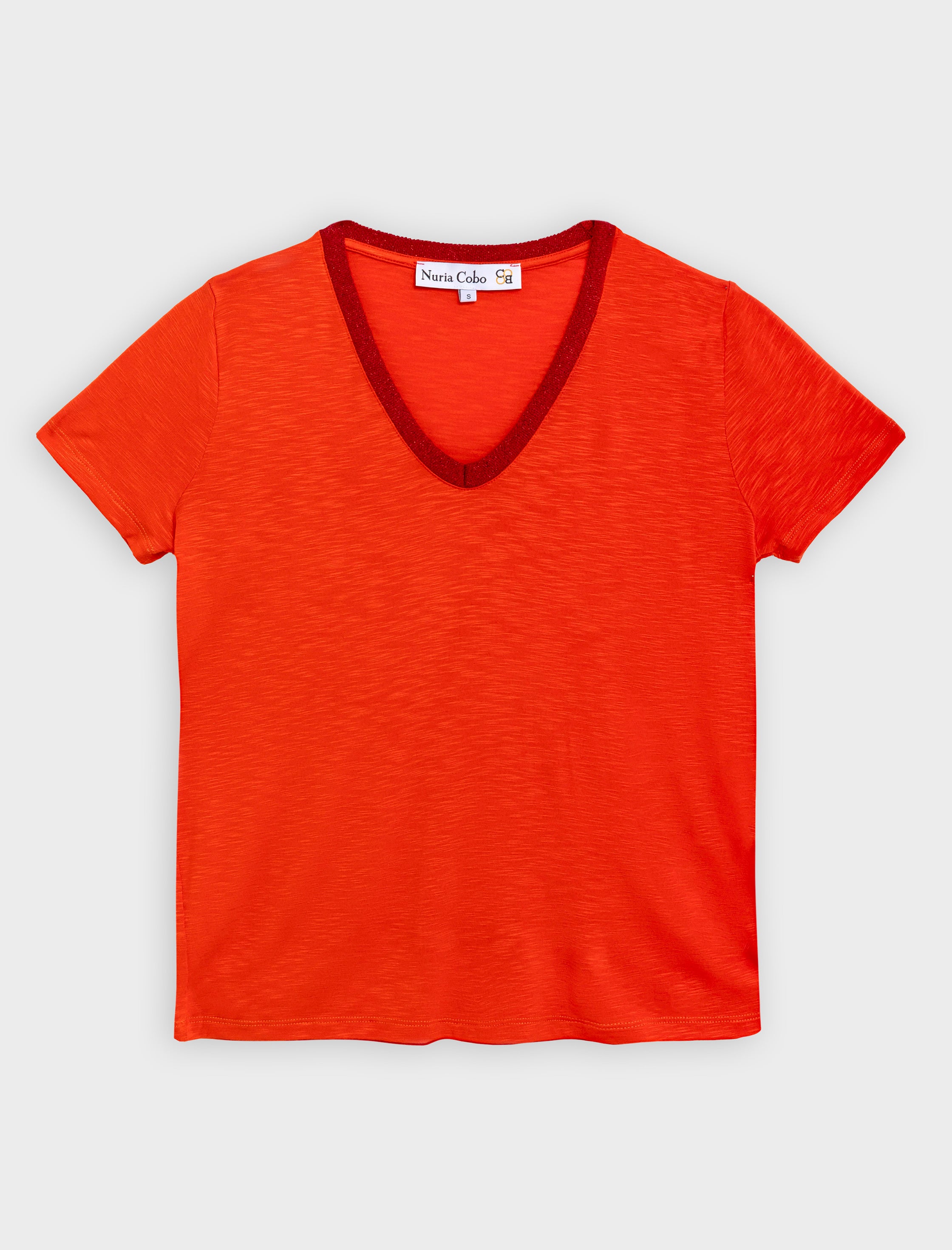 Camiseta muy soft coral