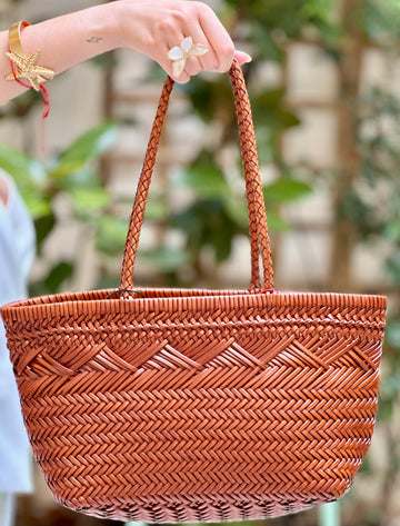 Bolso trenzado piel cuero Nuria Cobo