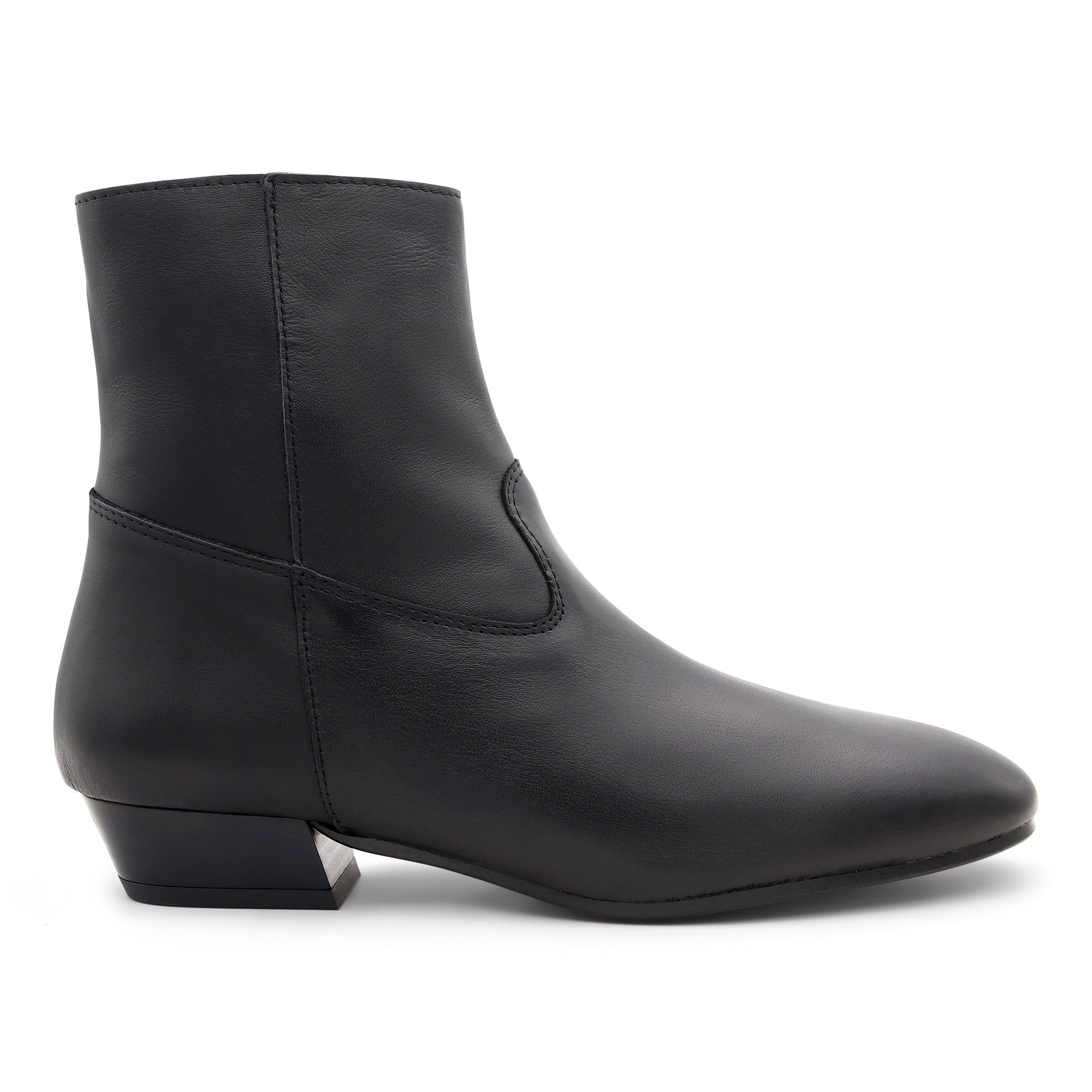Botín plano chic negro