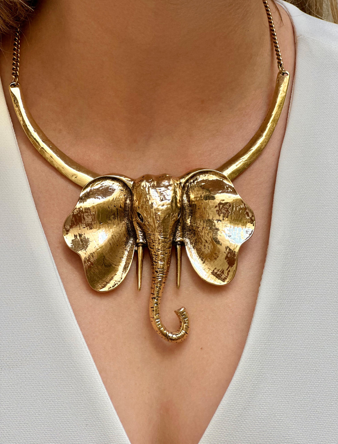 Collar Escultura Elefante Nuria Cobo