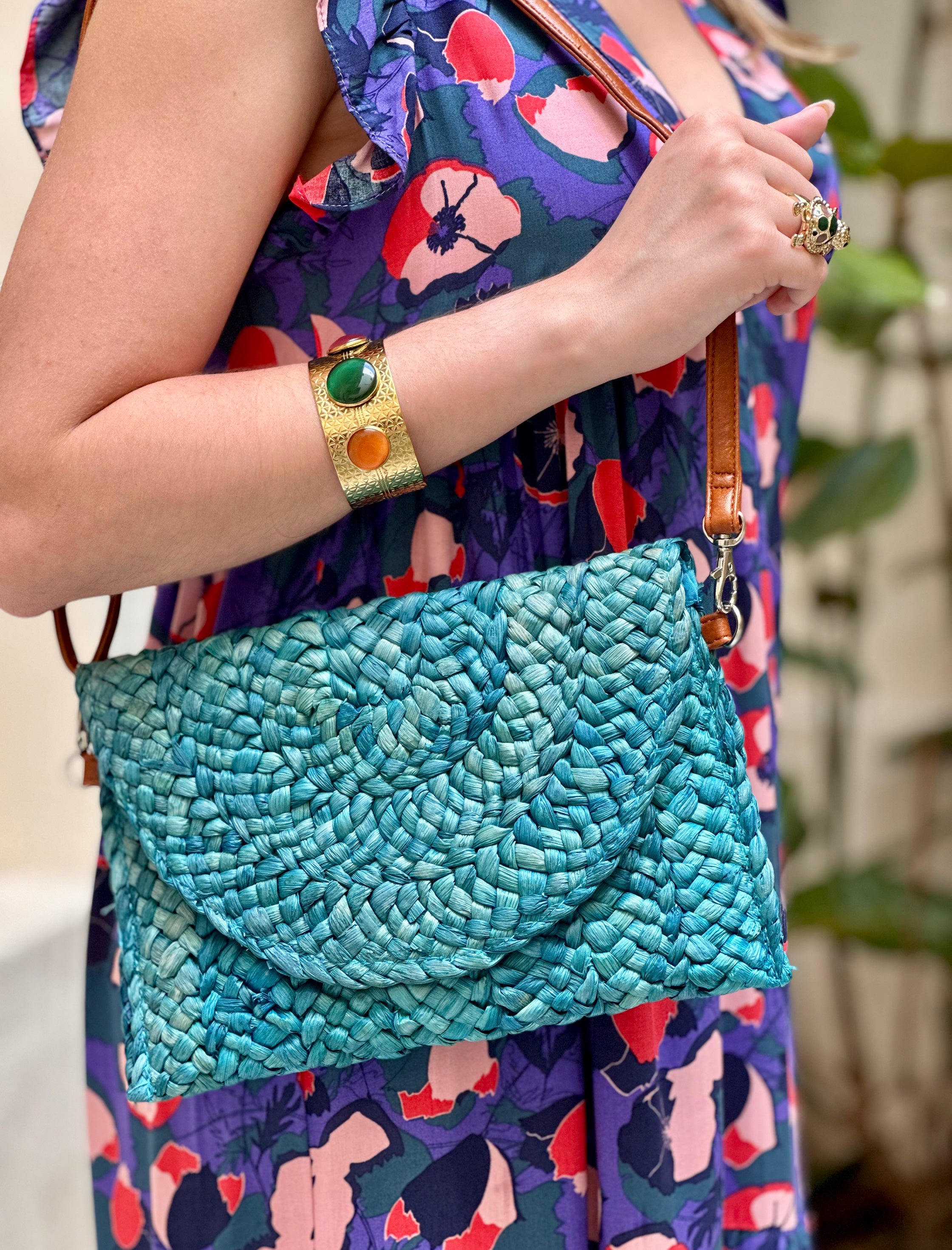 Cartera natural ideal azul