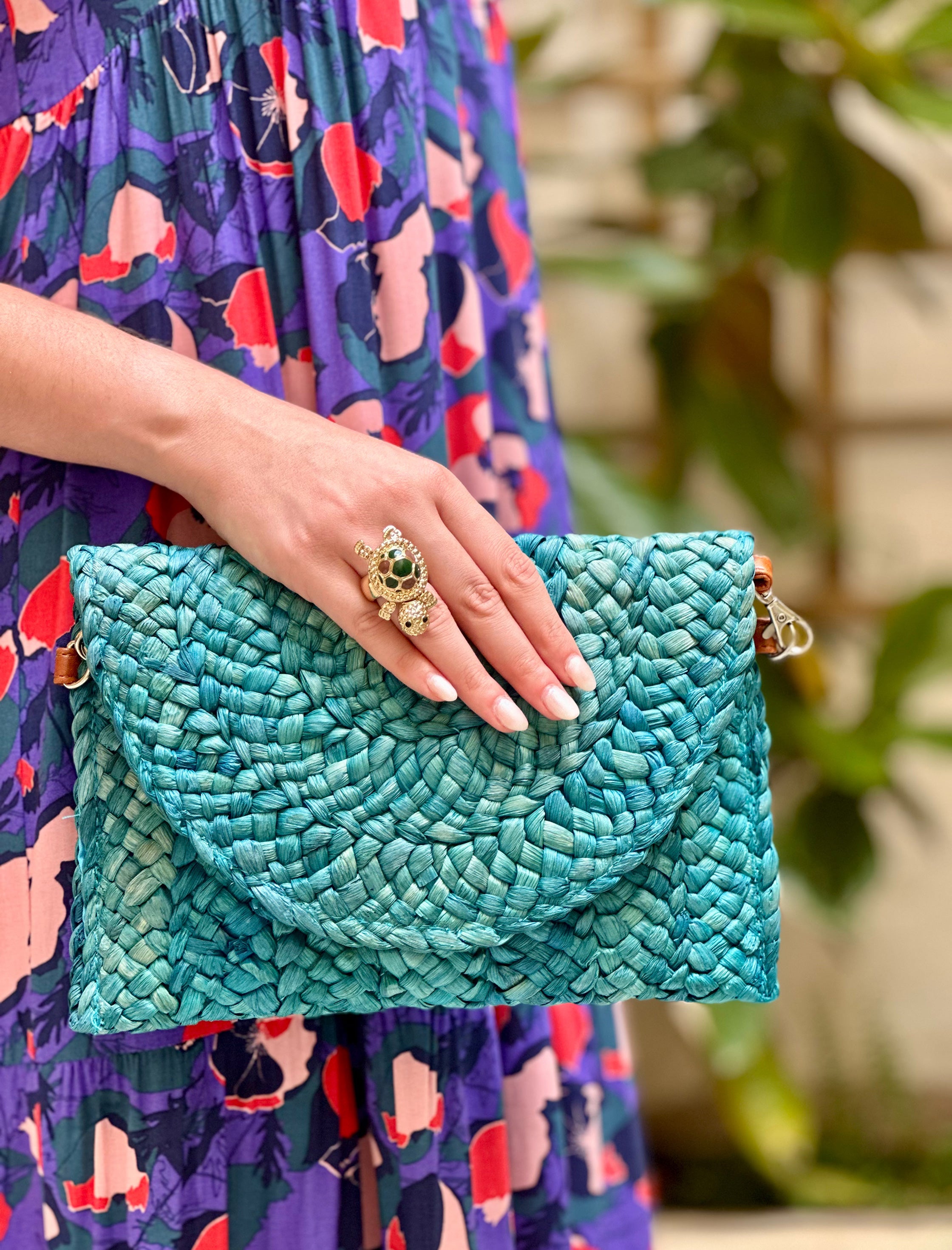 Cartera natural ideal azul