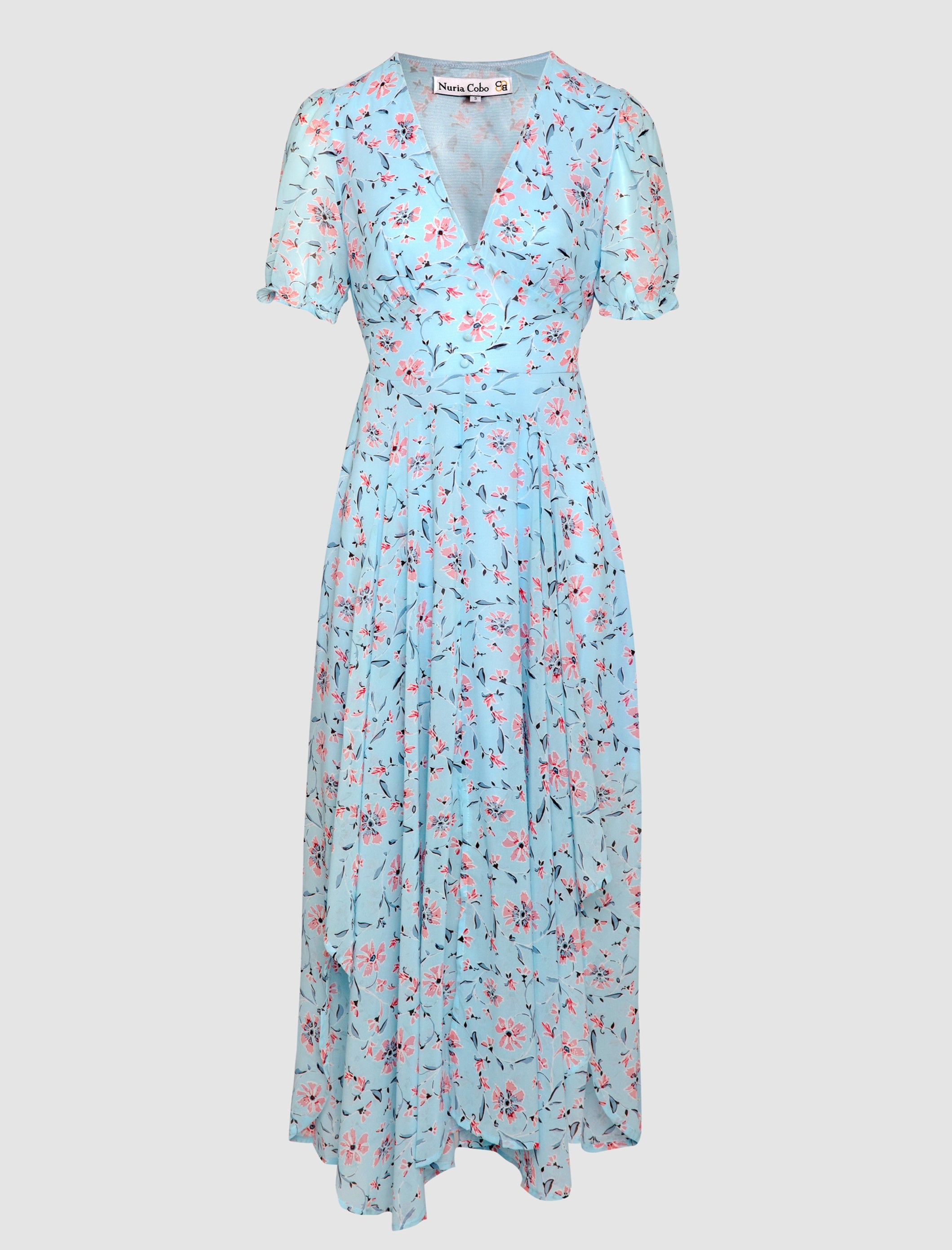 Vestido Fluido más Azul