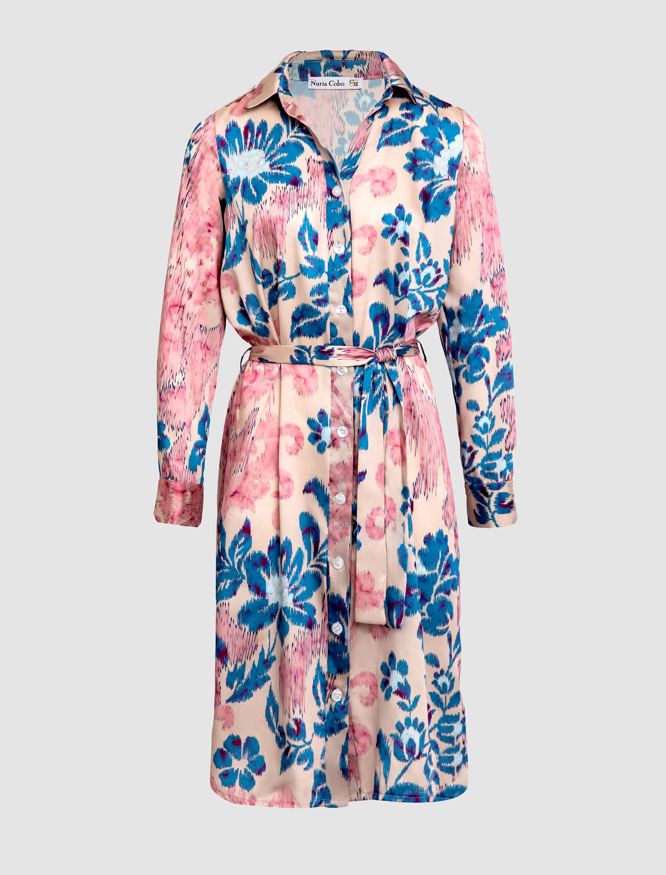 Vestido camisero para todo flor
