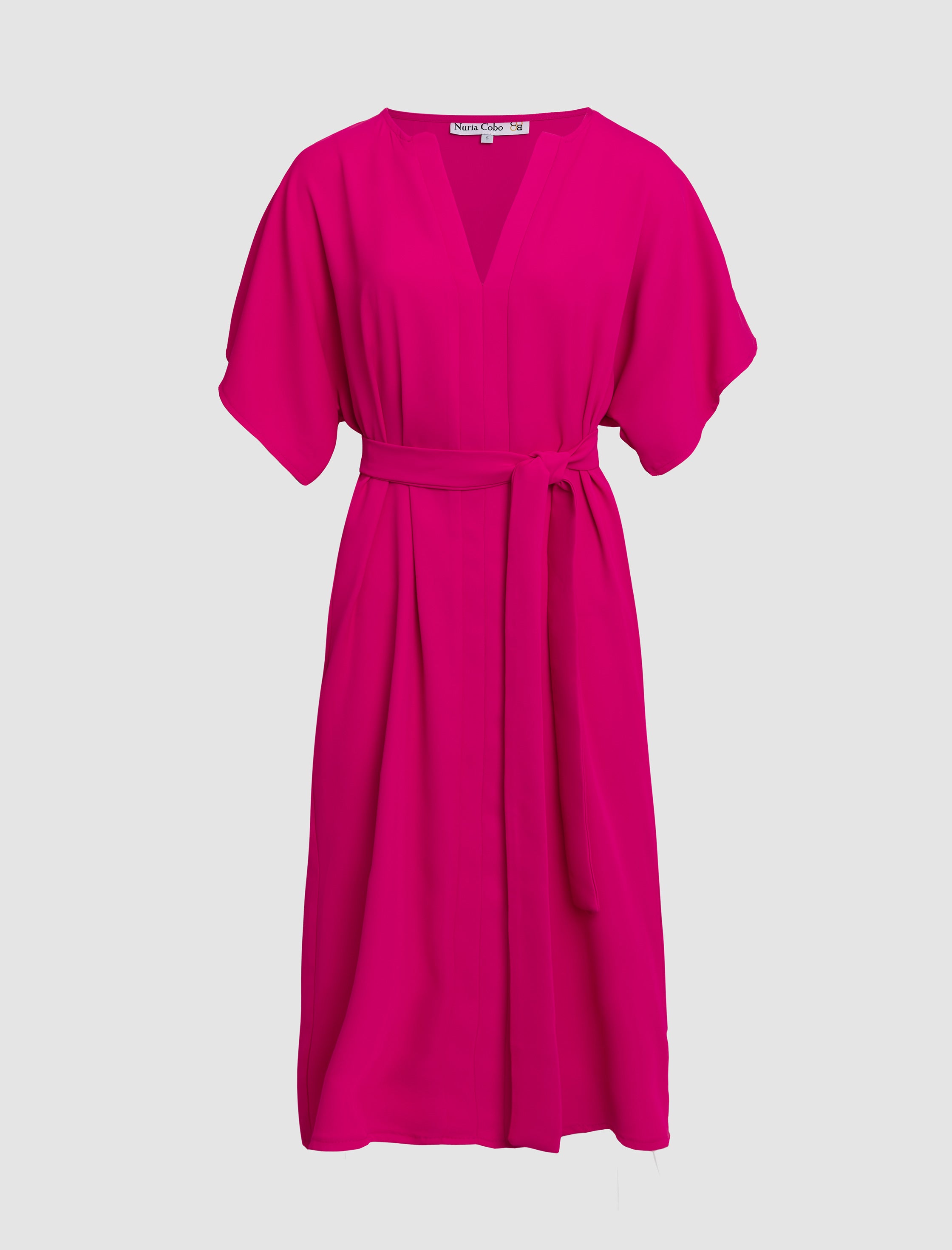 VESTIDO KAFTAN FUCSIA