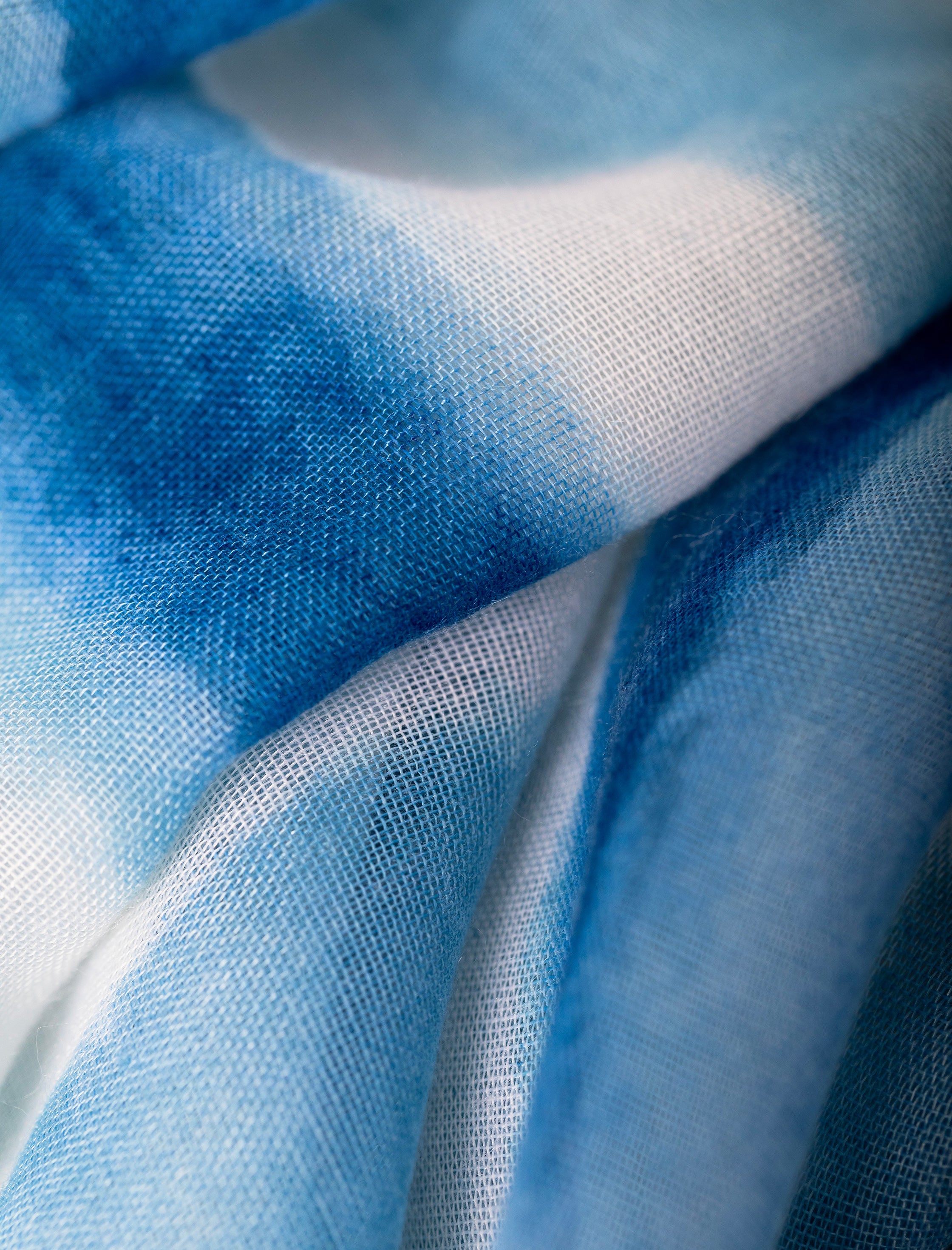 Pañuelo foulard soft de viscosa mar azul