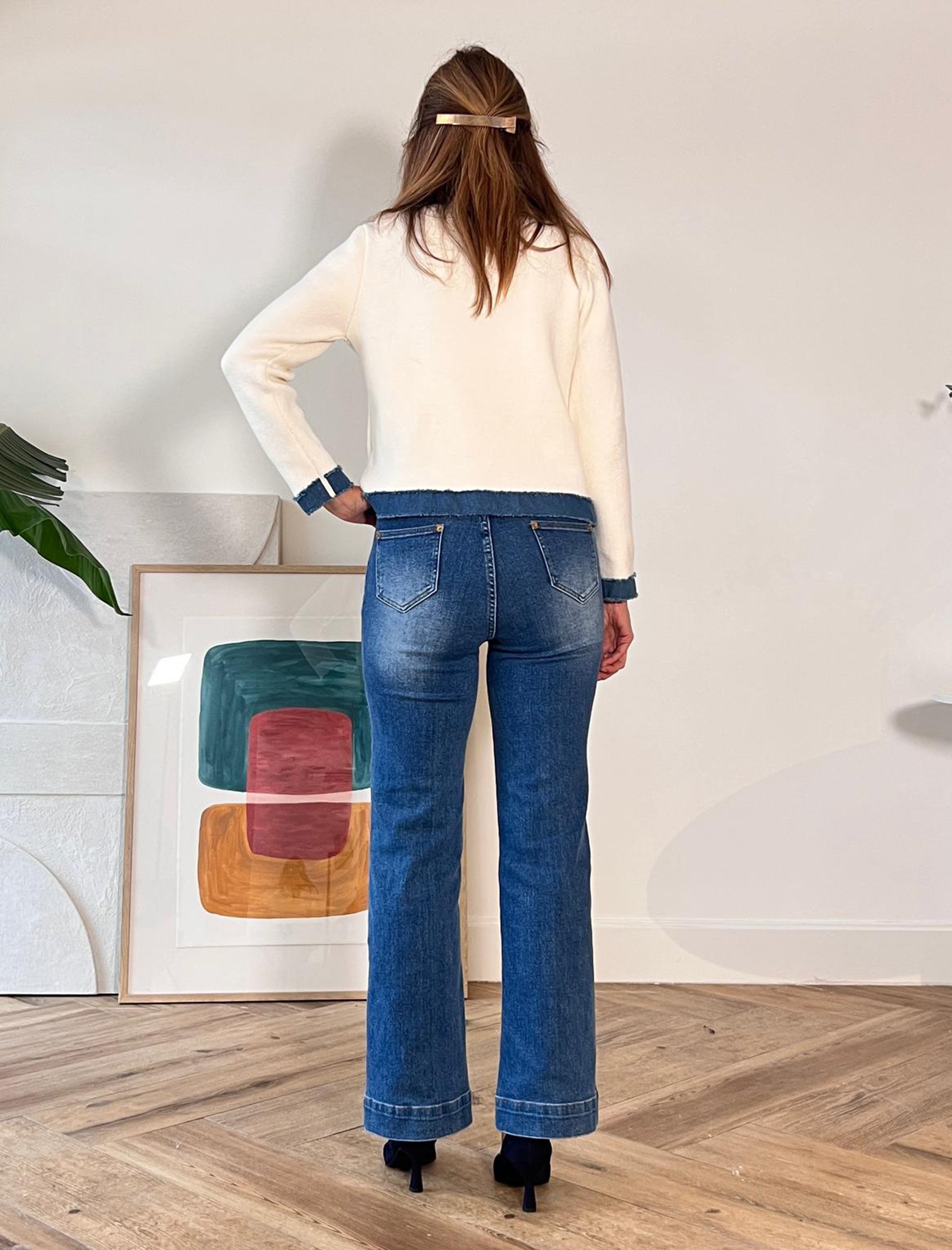 Chaqueta denim clara