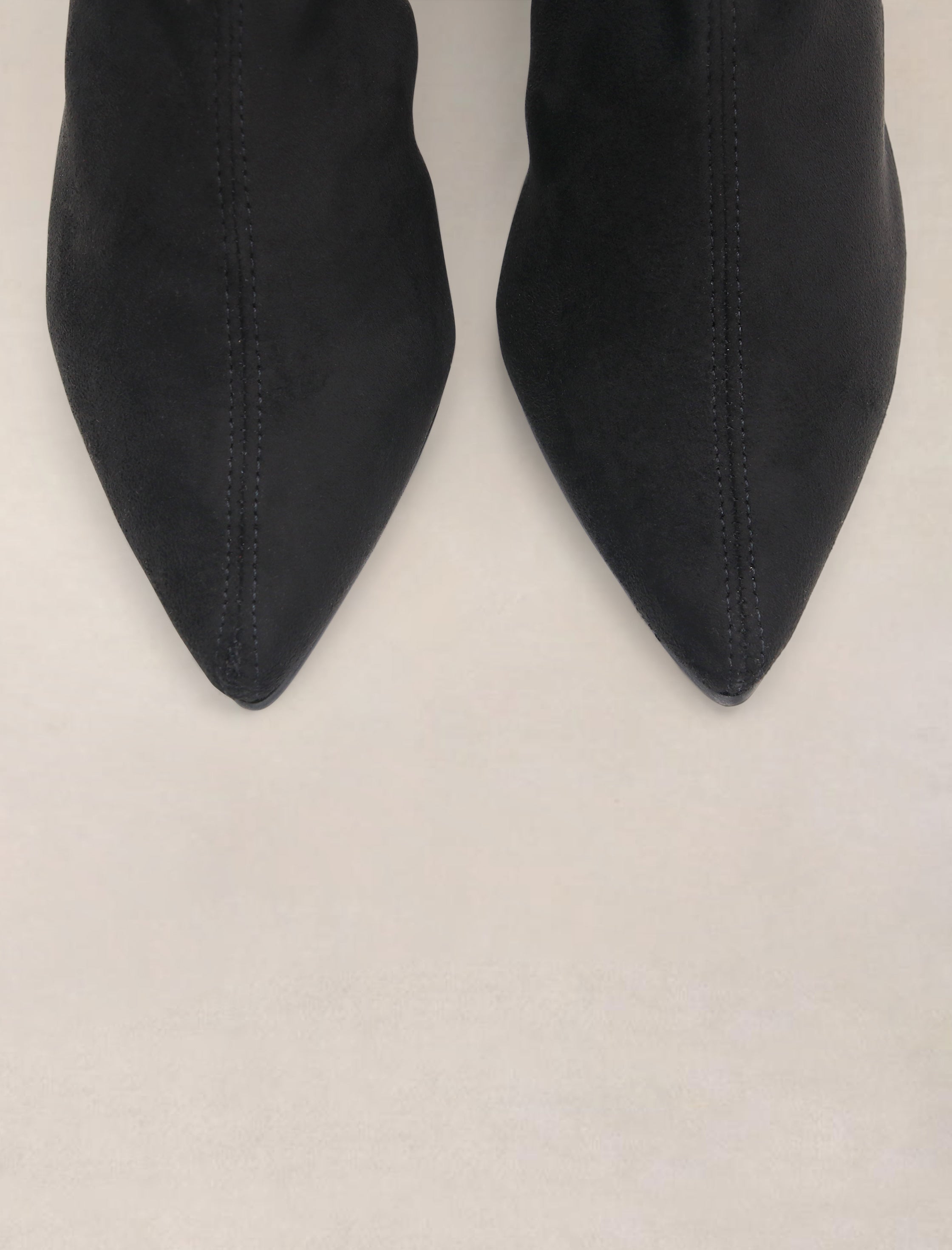 Bota alta de licra Negro