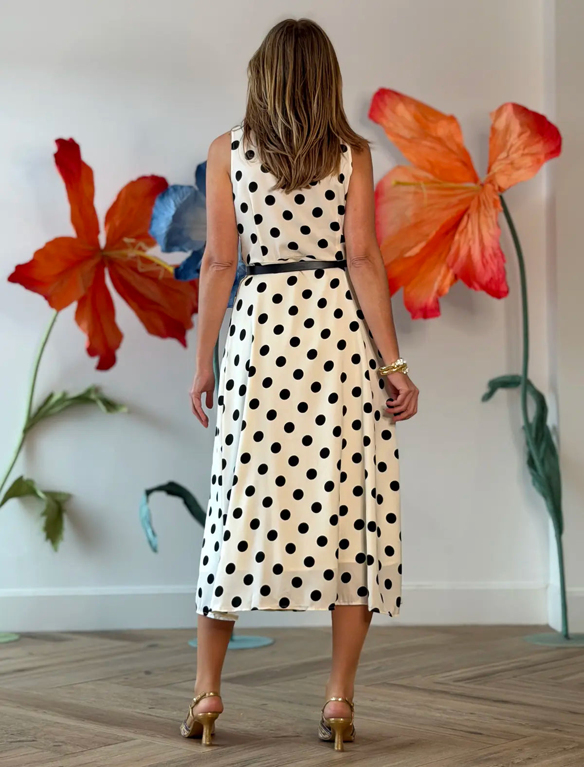 Vestido de lunares negros Julia