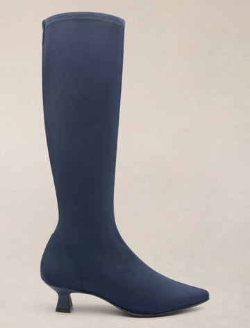 Bota alta de licra Marino