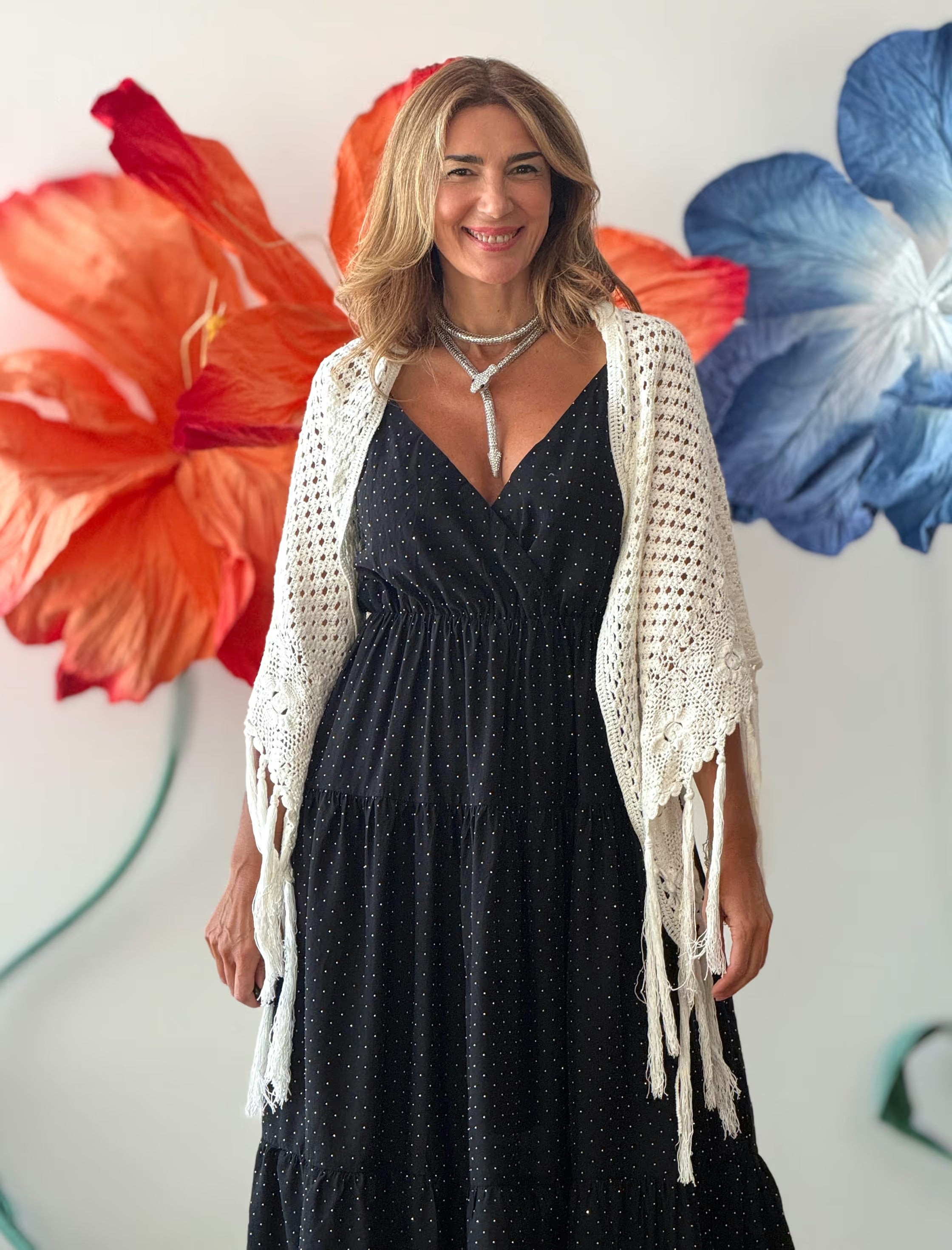 Vestido largo circonitas chic