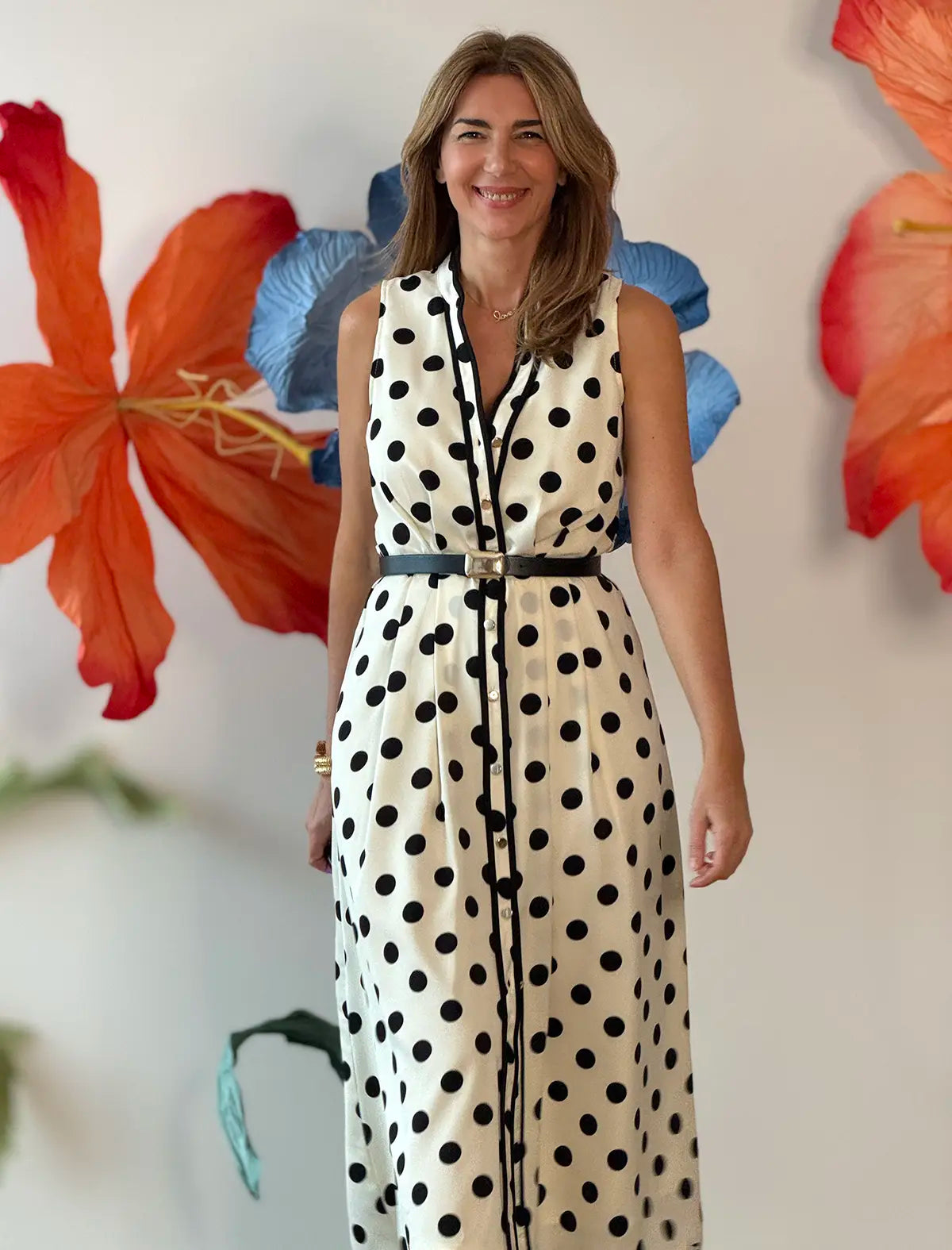 Vestido de lunares negros Julia