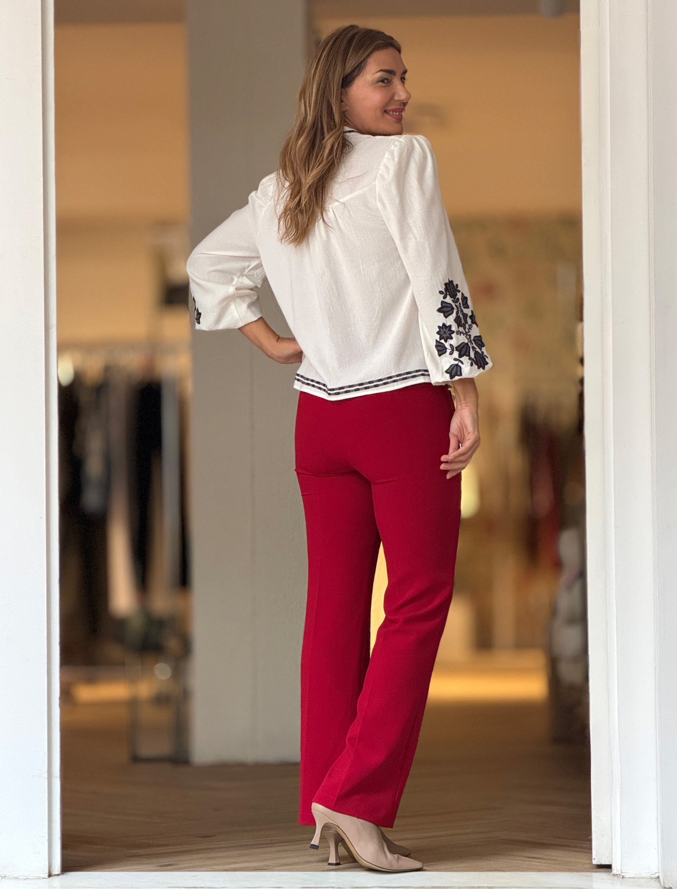 Camisa bordada Celine