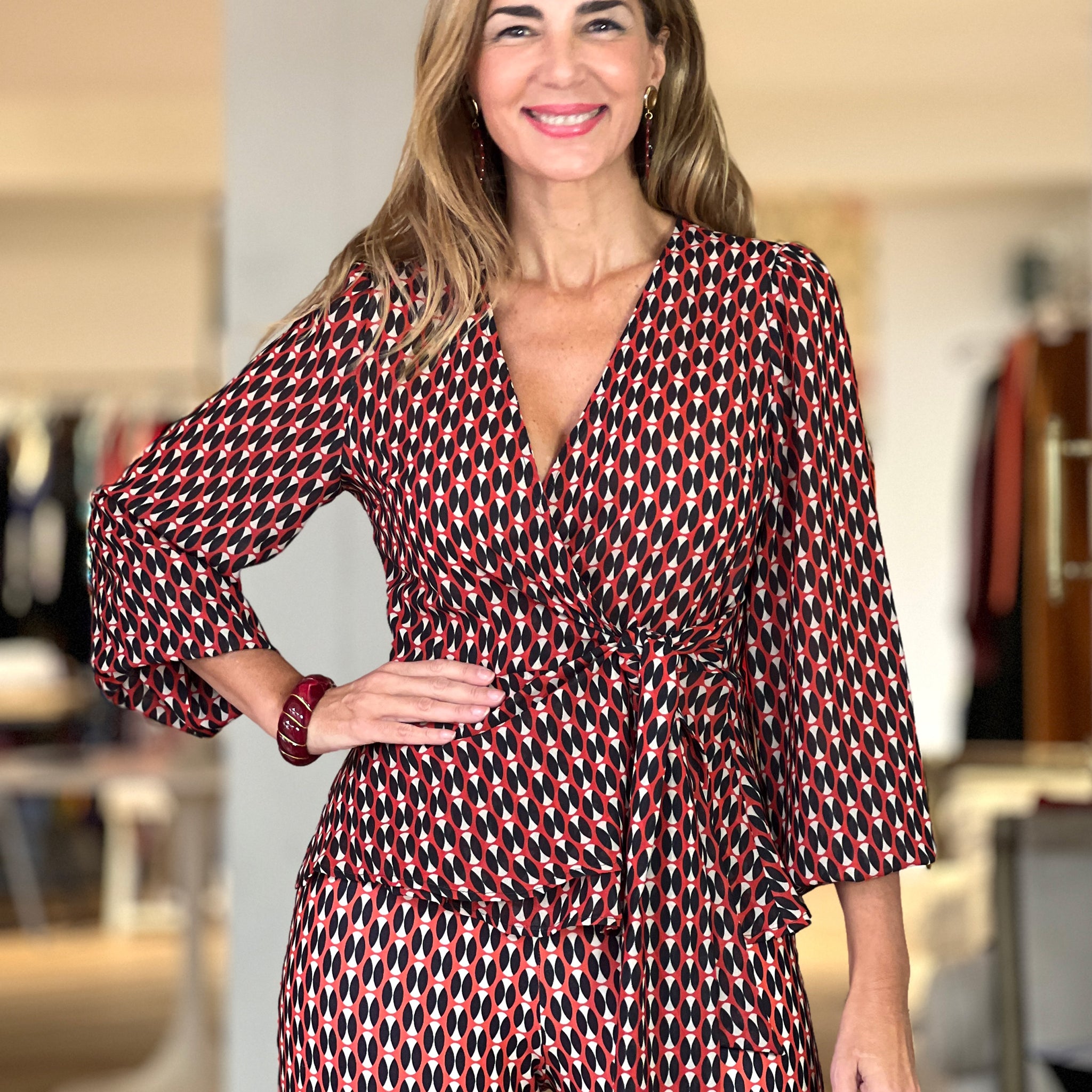 Camisa cruzada fluida ideal