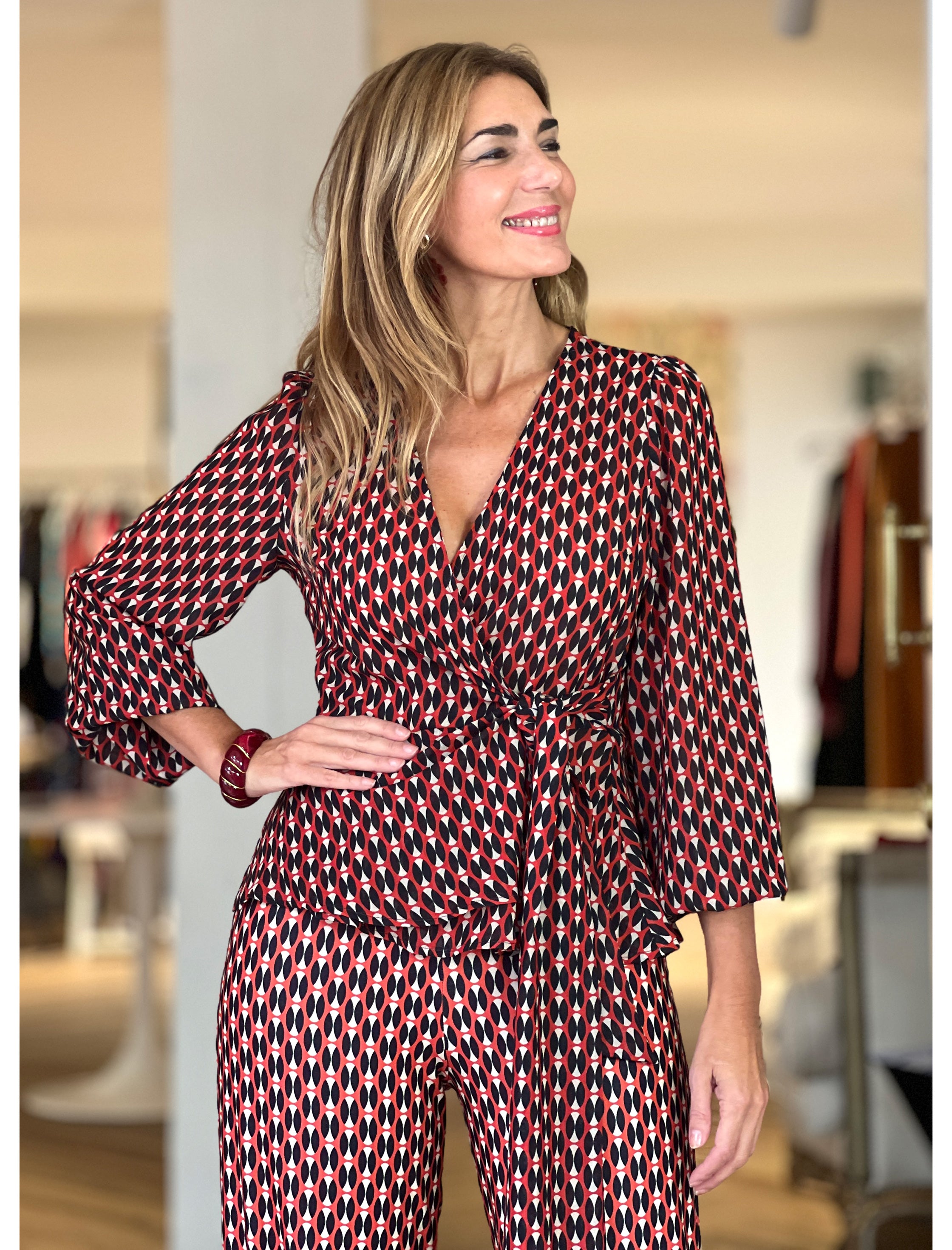 Camisa cruzada fluida ideal